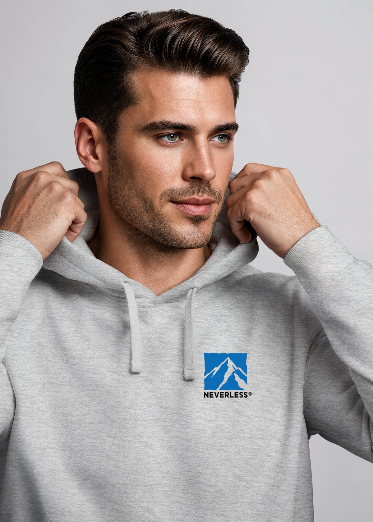 [AI generated] grau slim fit