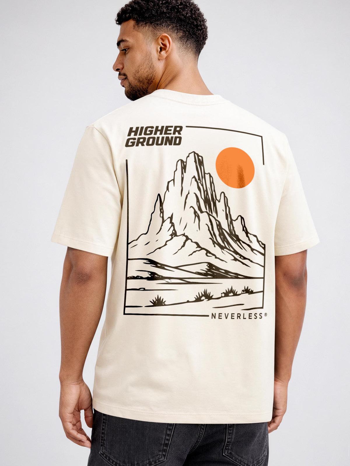 [AI generated] hell-beige relaxed-fit