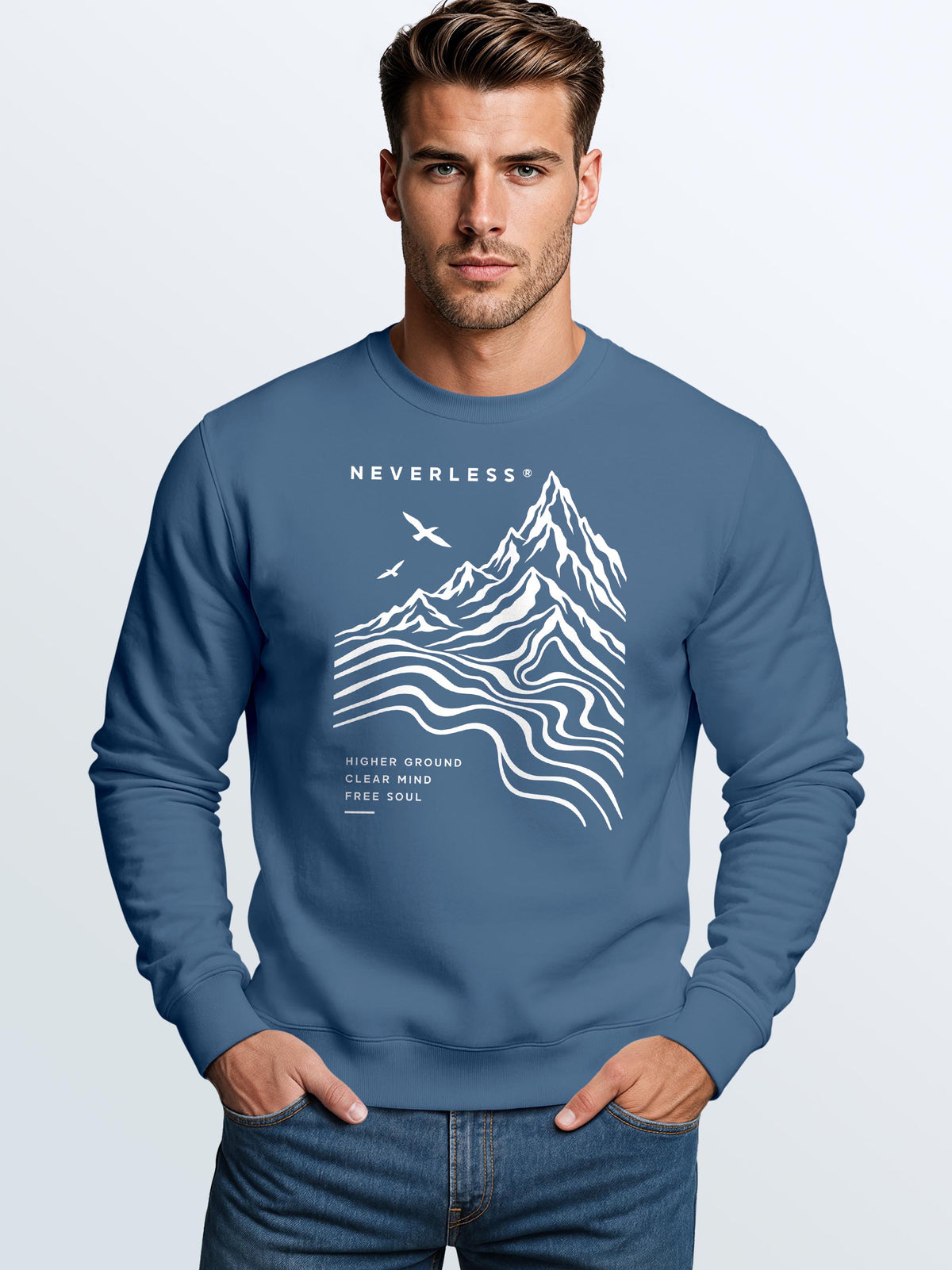 [AI generated] indigo blue