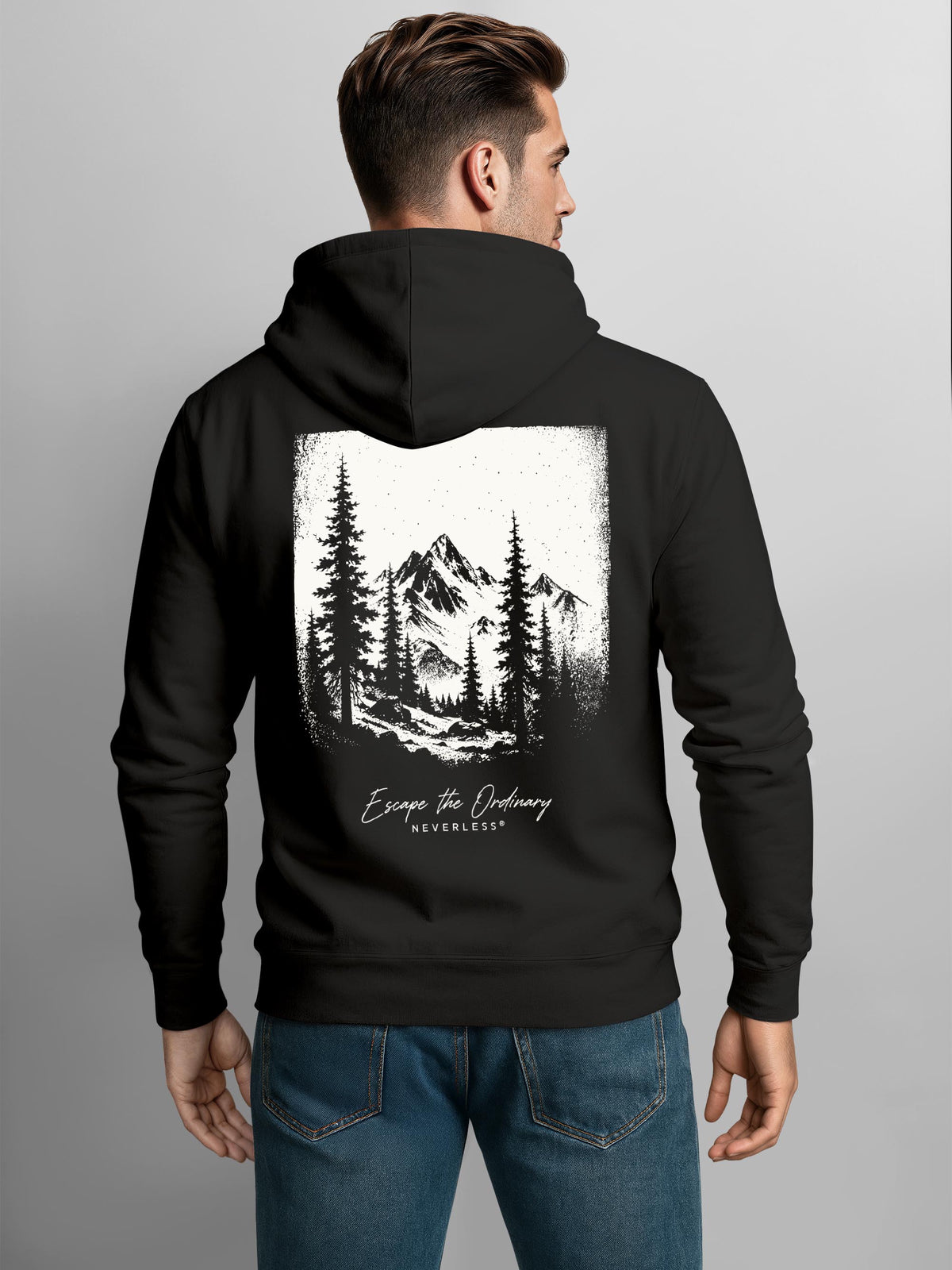 [AI generated] schwarz slim-fit