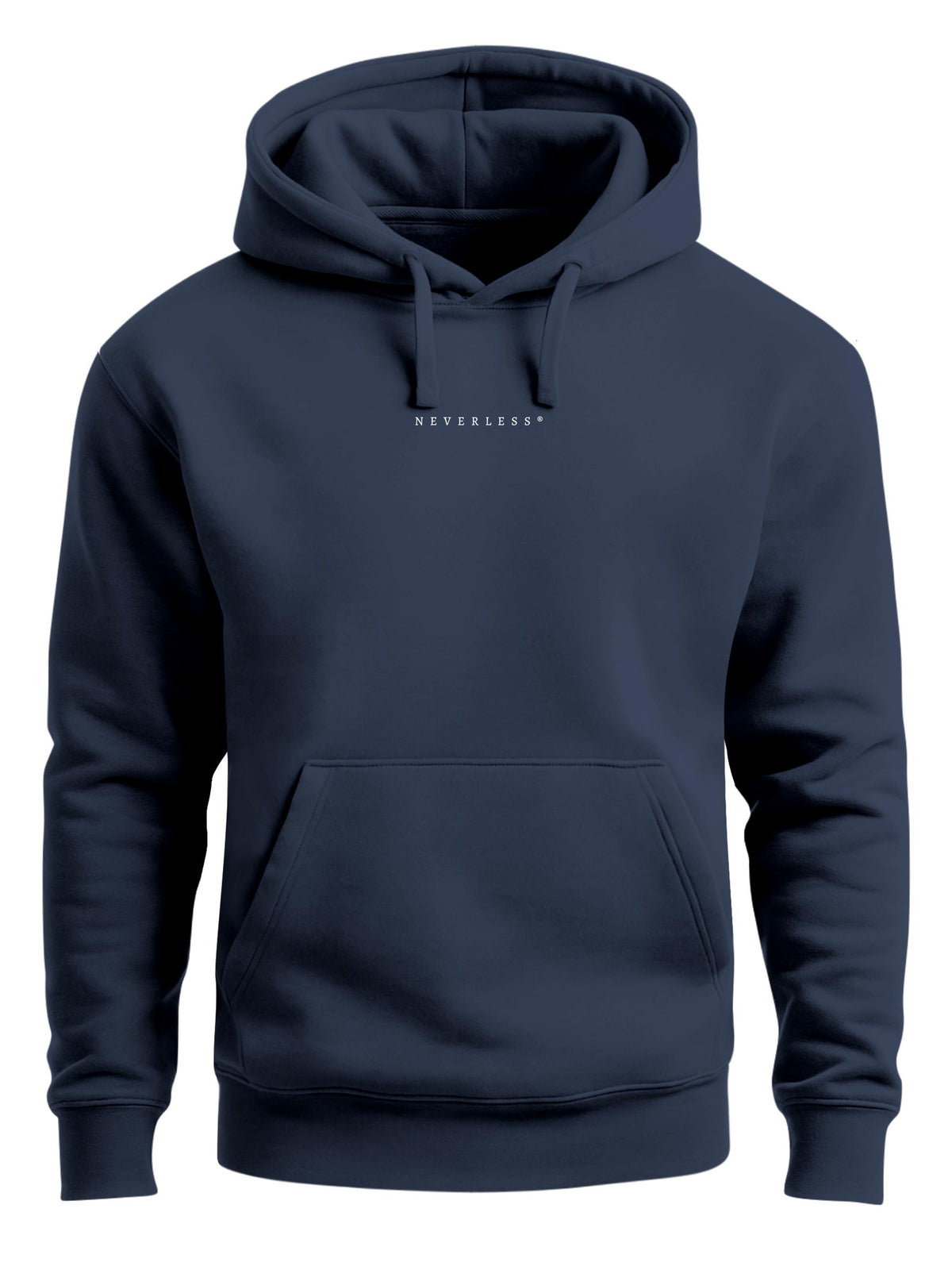 [AI generated] navy slim-fit