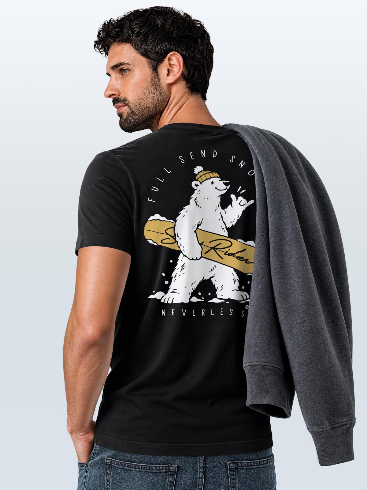 [AI generated] schwarz slim-fit