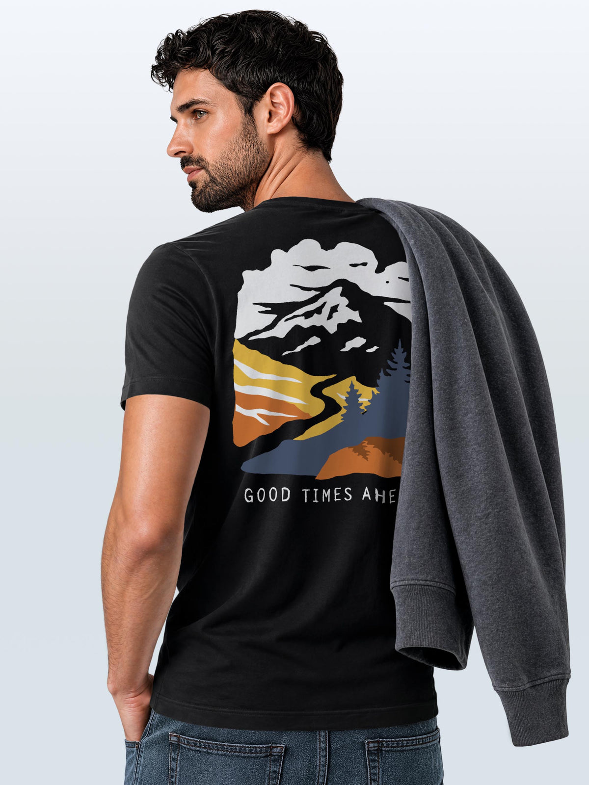 [AI generated] schwarz slim fit