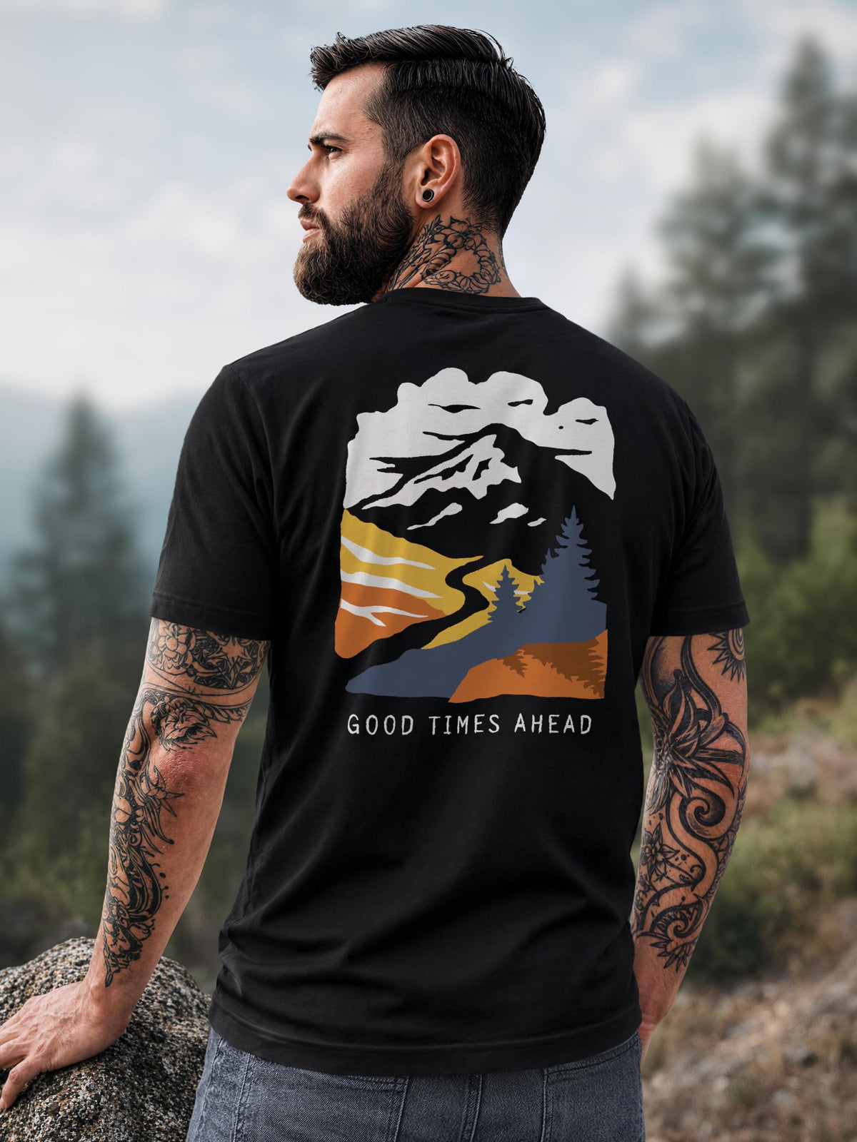 [AI generated] schwarz slim fit