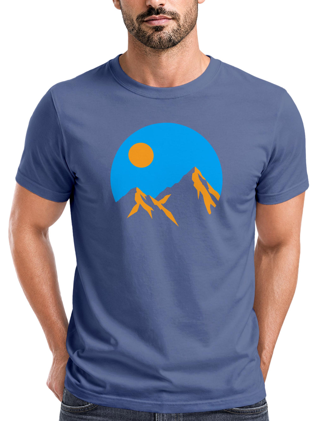 [AI generated] denim blue