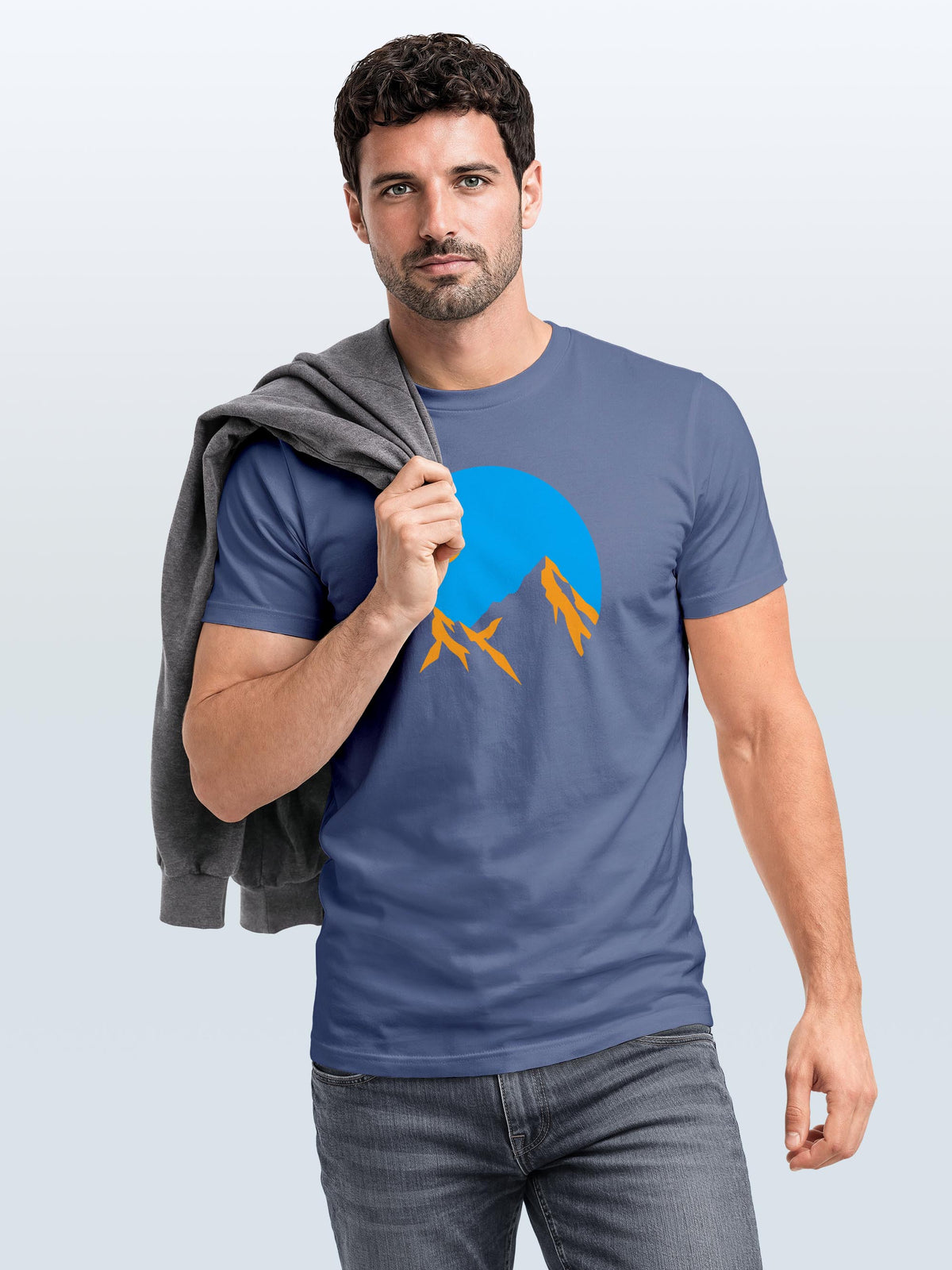 [AI generated] denim blue