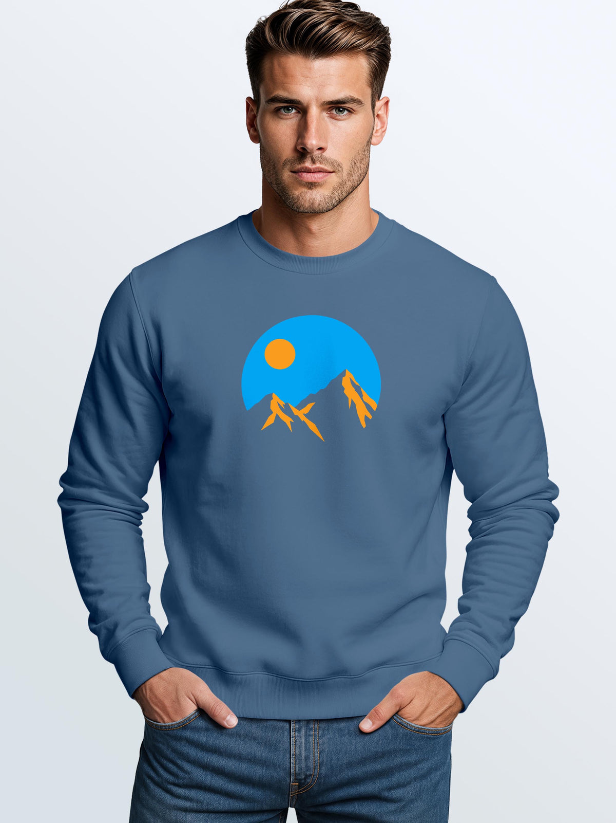 [AI generated] indigo blue