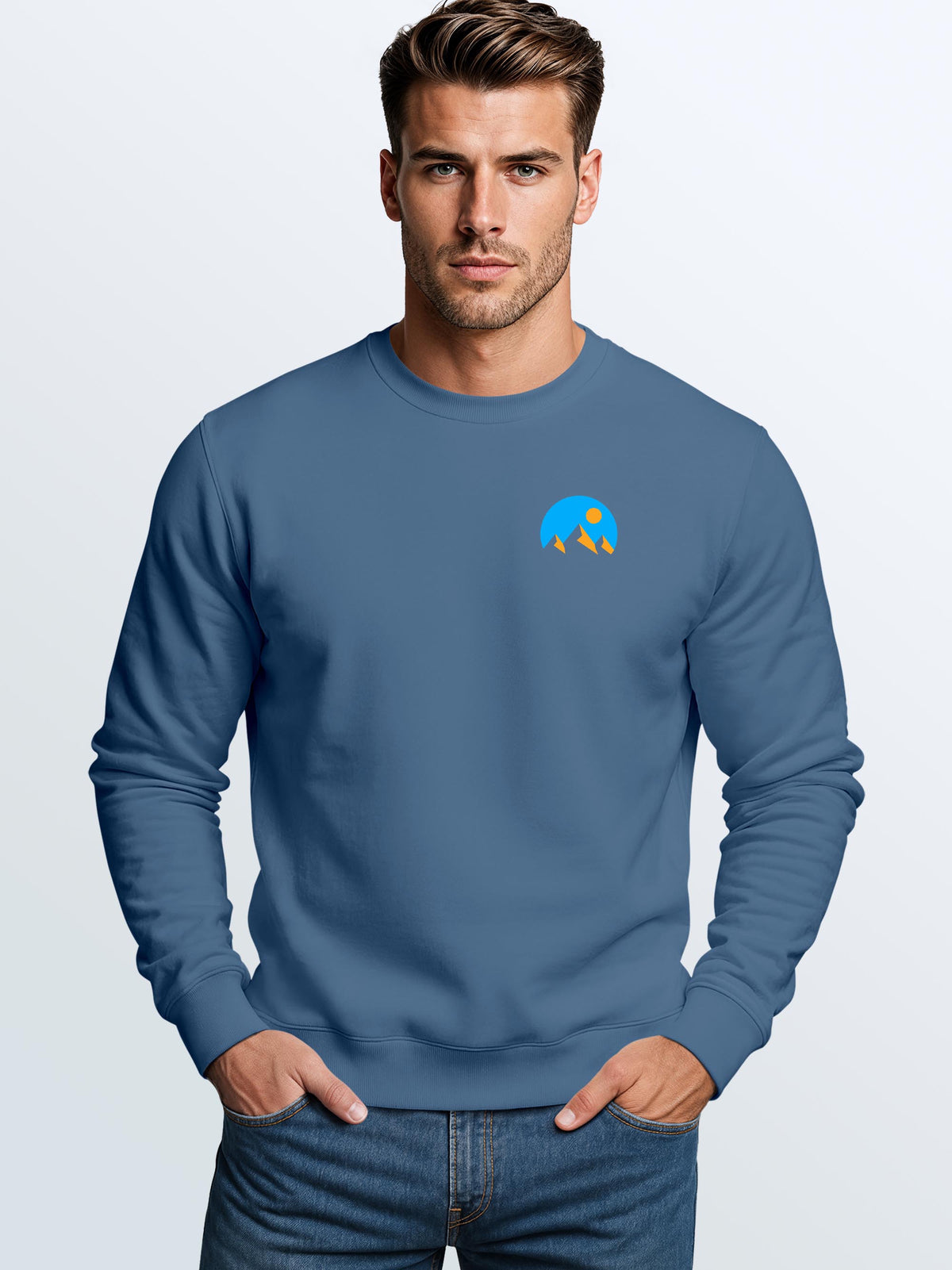 [AI generated] indigo blue