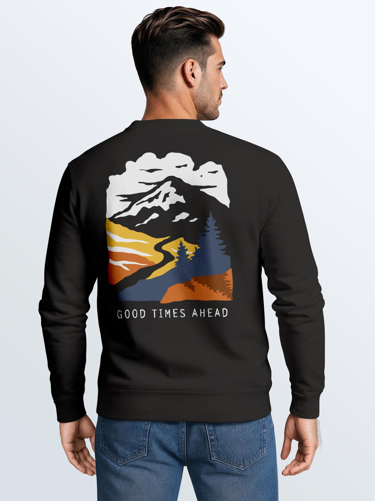 [AI generated] schwarz slim fit