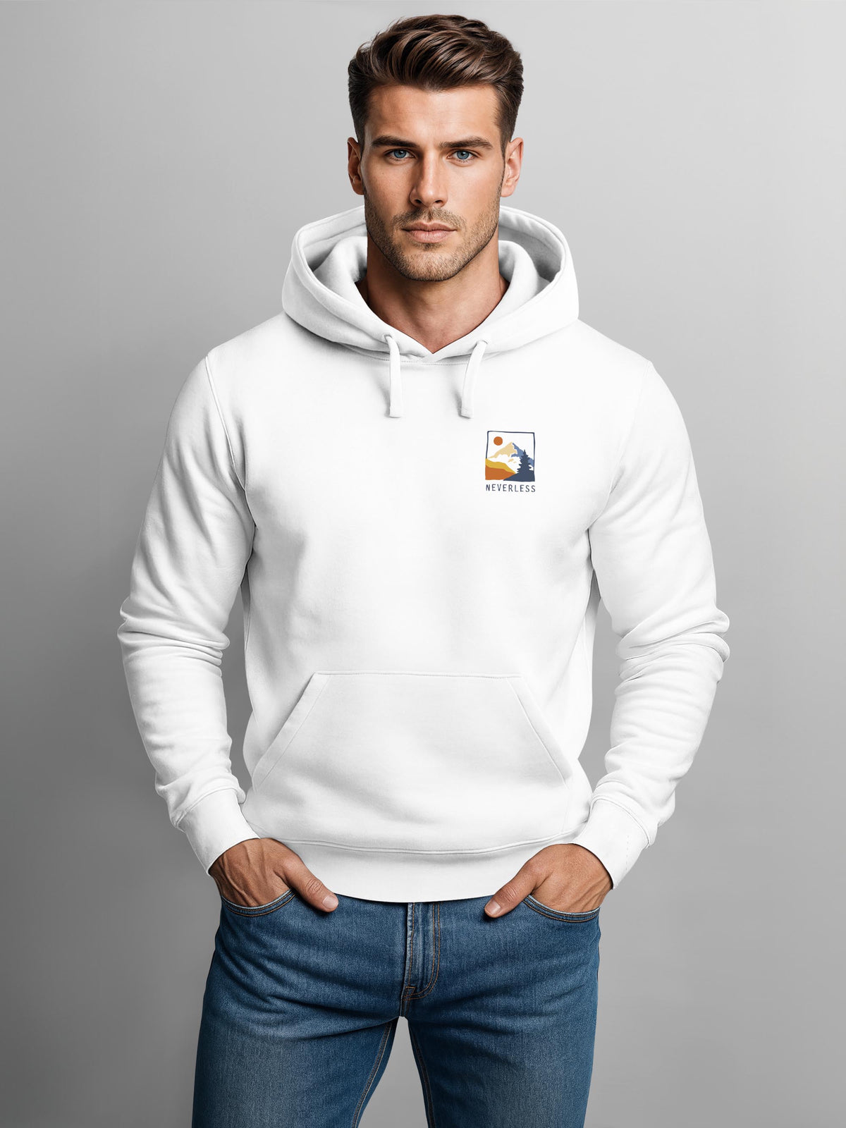 [AI generated] weiß slim fit