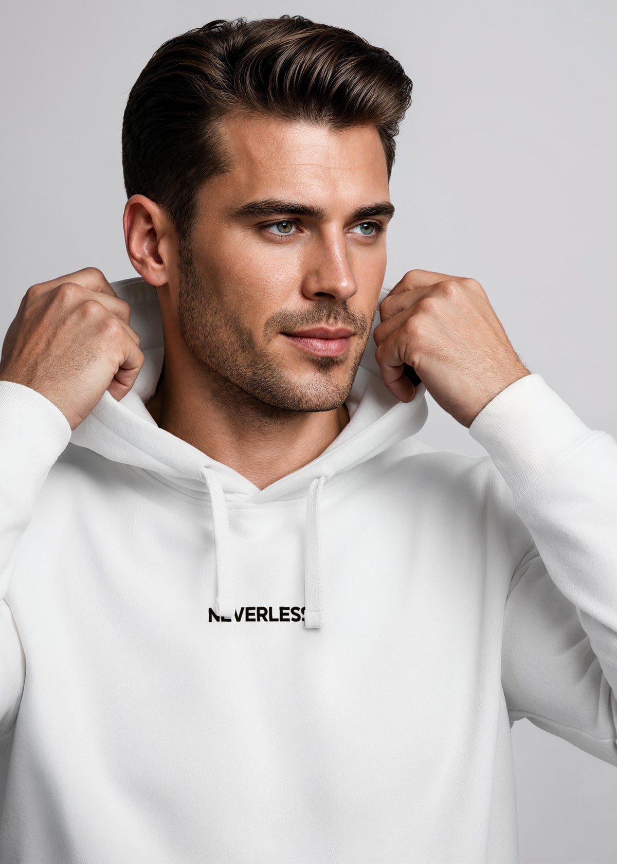 [AI generated] weiß slim fit
