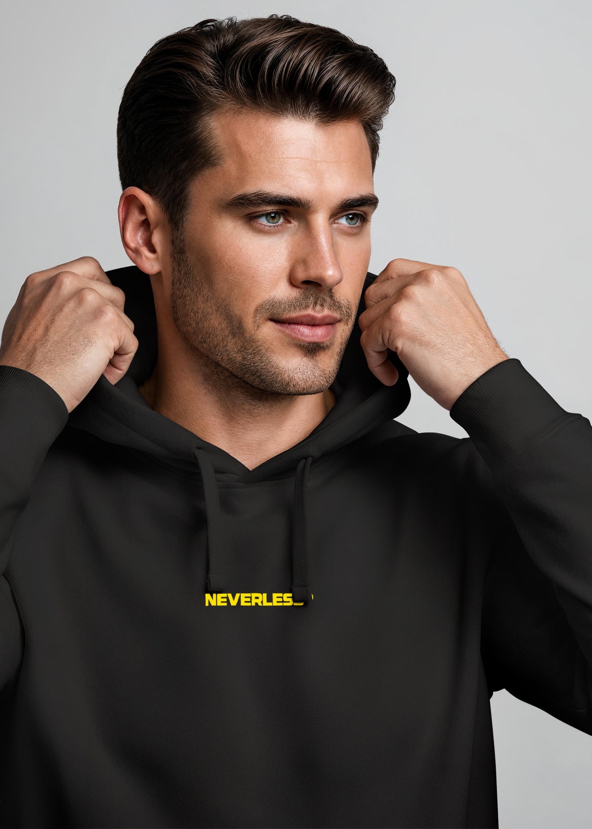 [AI generated] schwarz slim fit