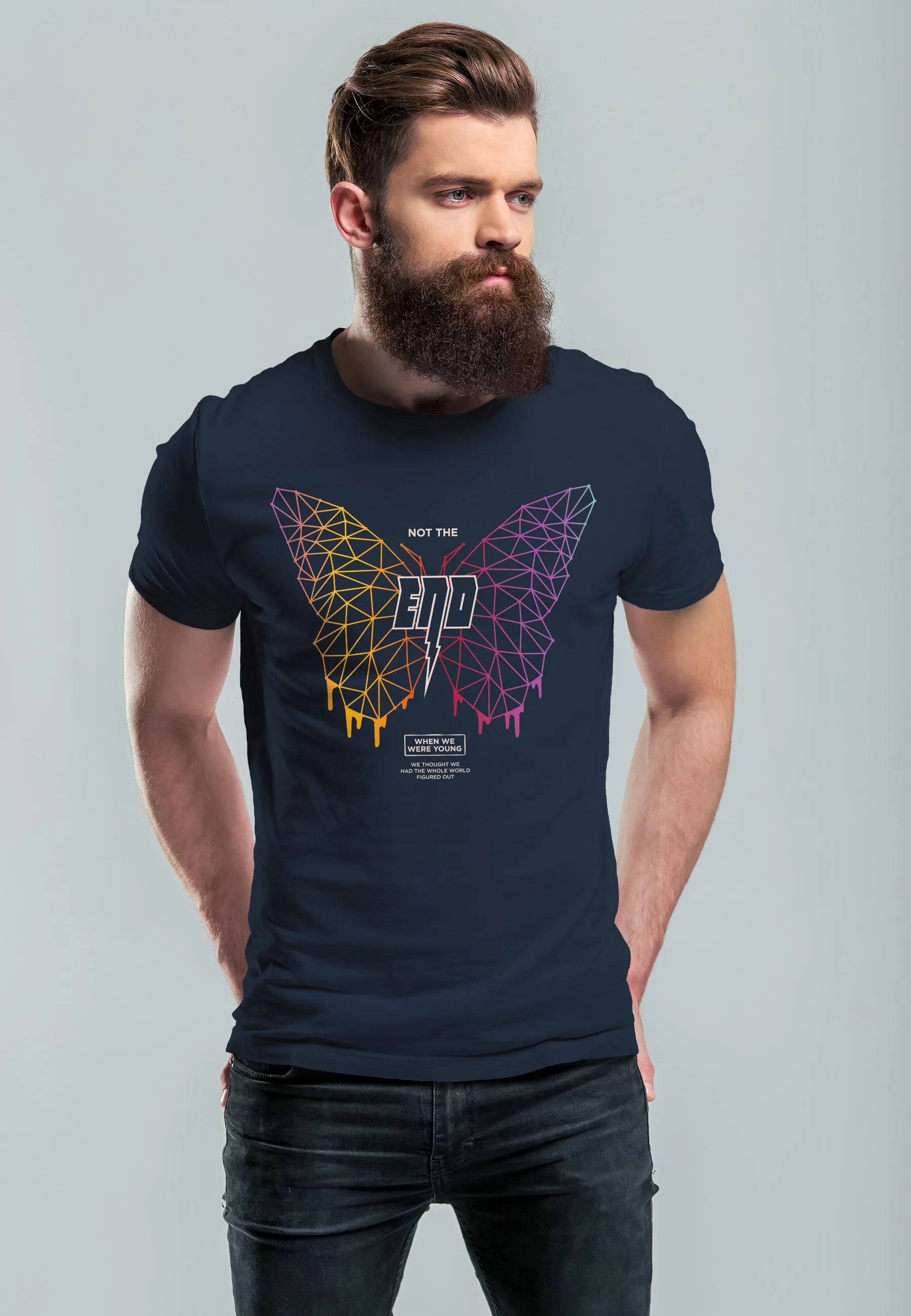navy butterfly