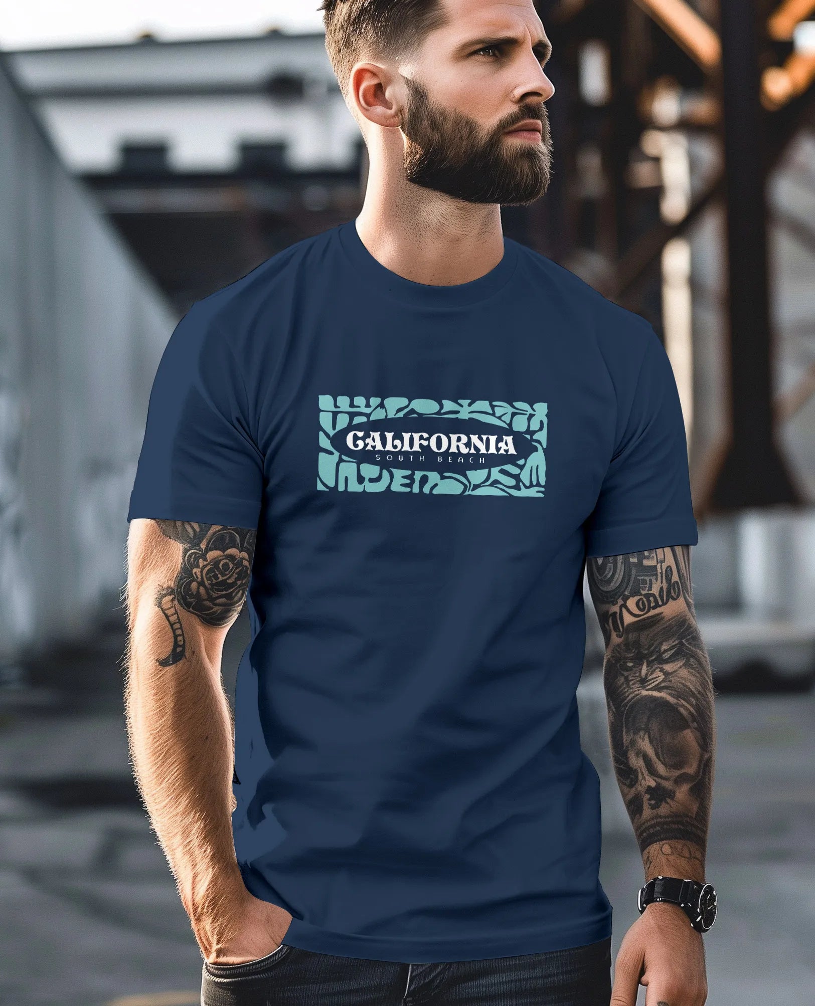 navy-türkis