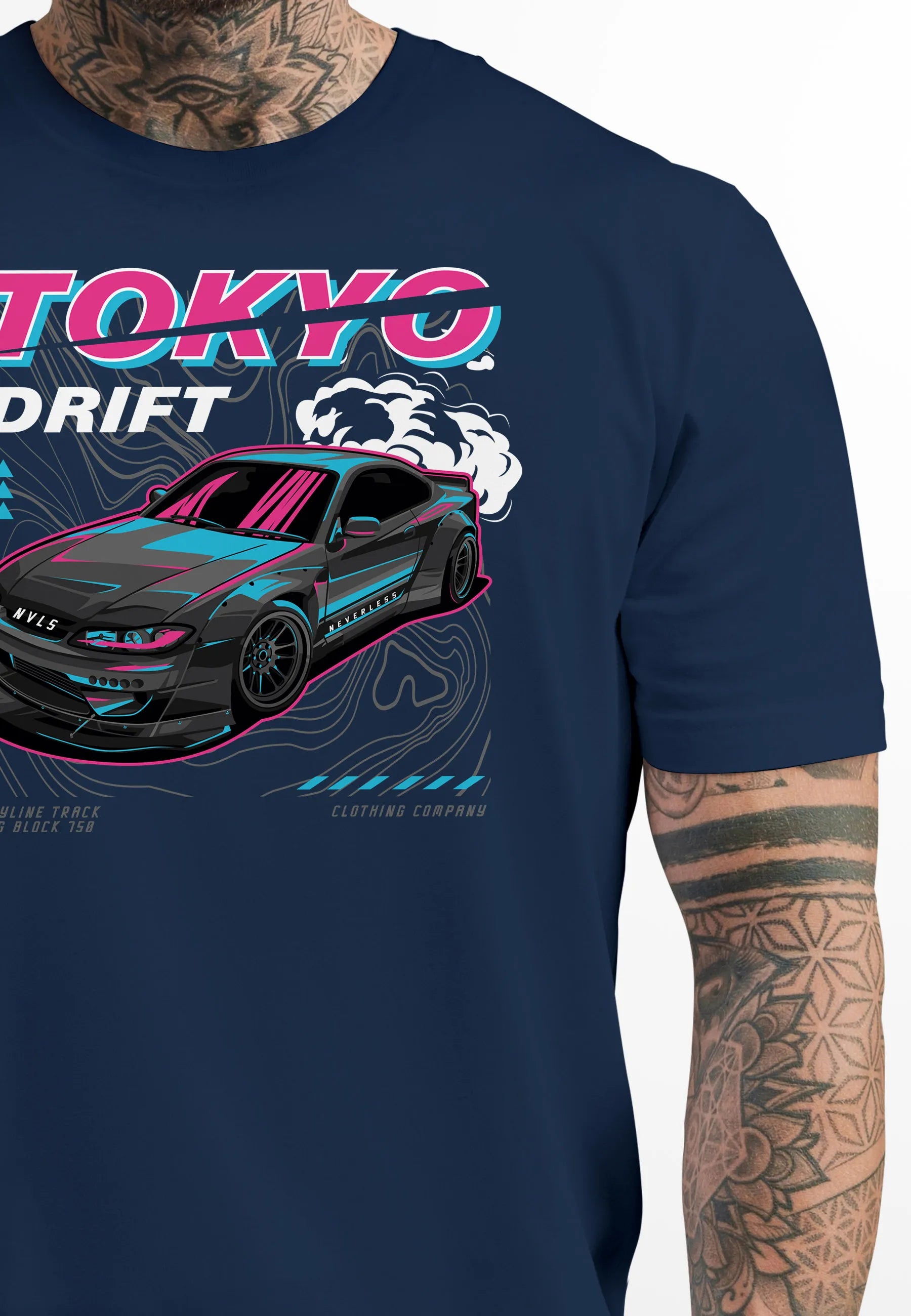 navy frontprint