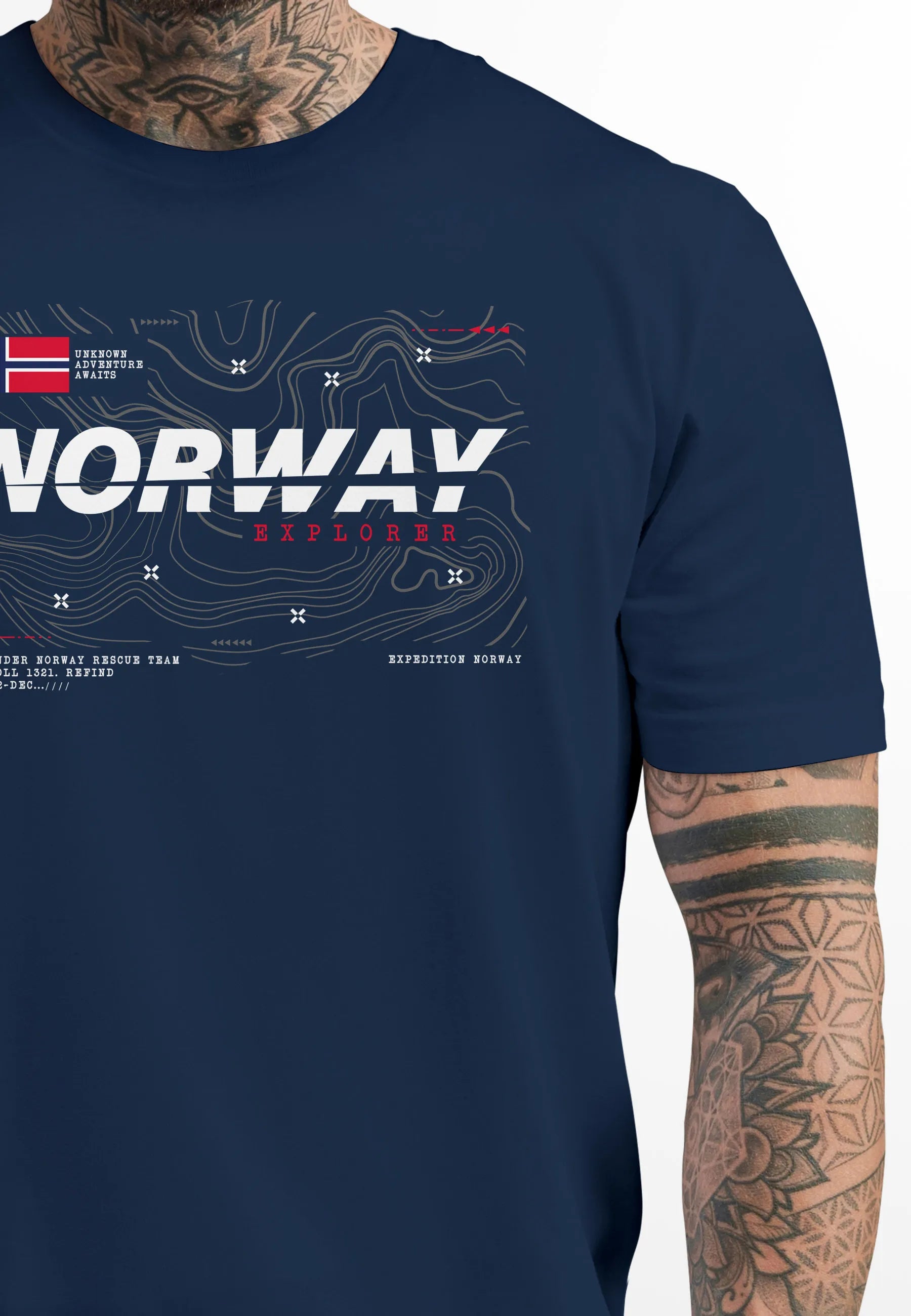 navy frontprint