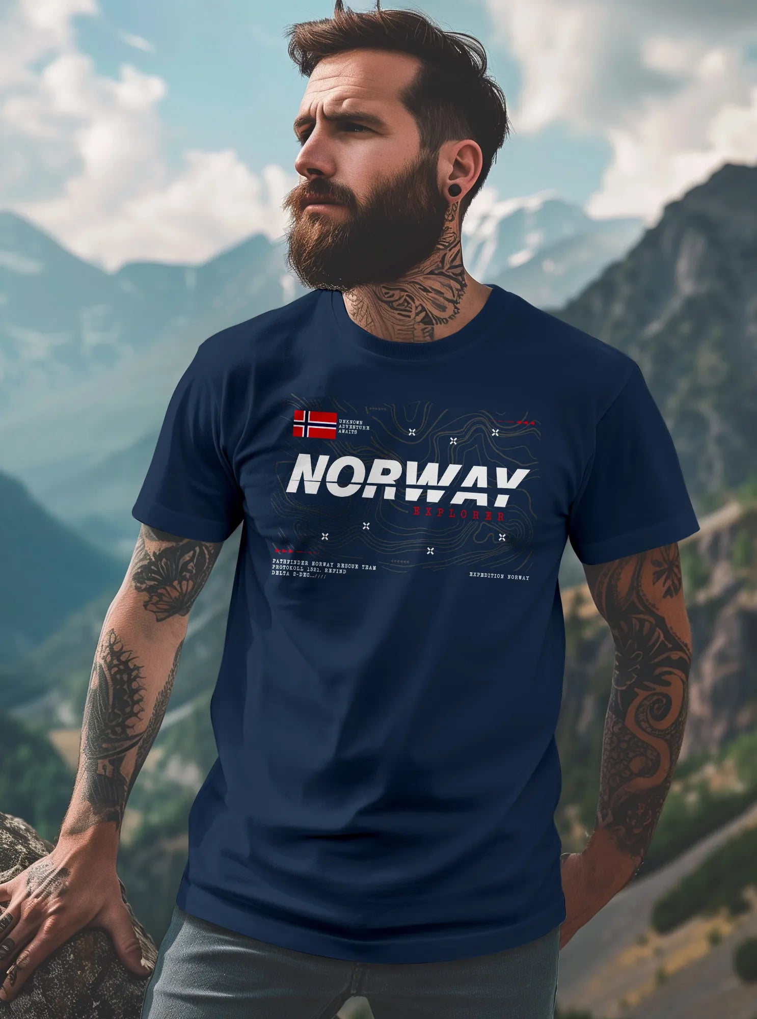 navy frontprint