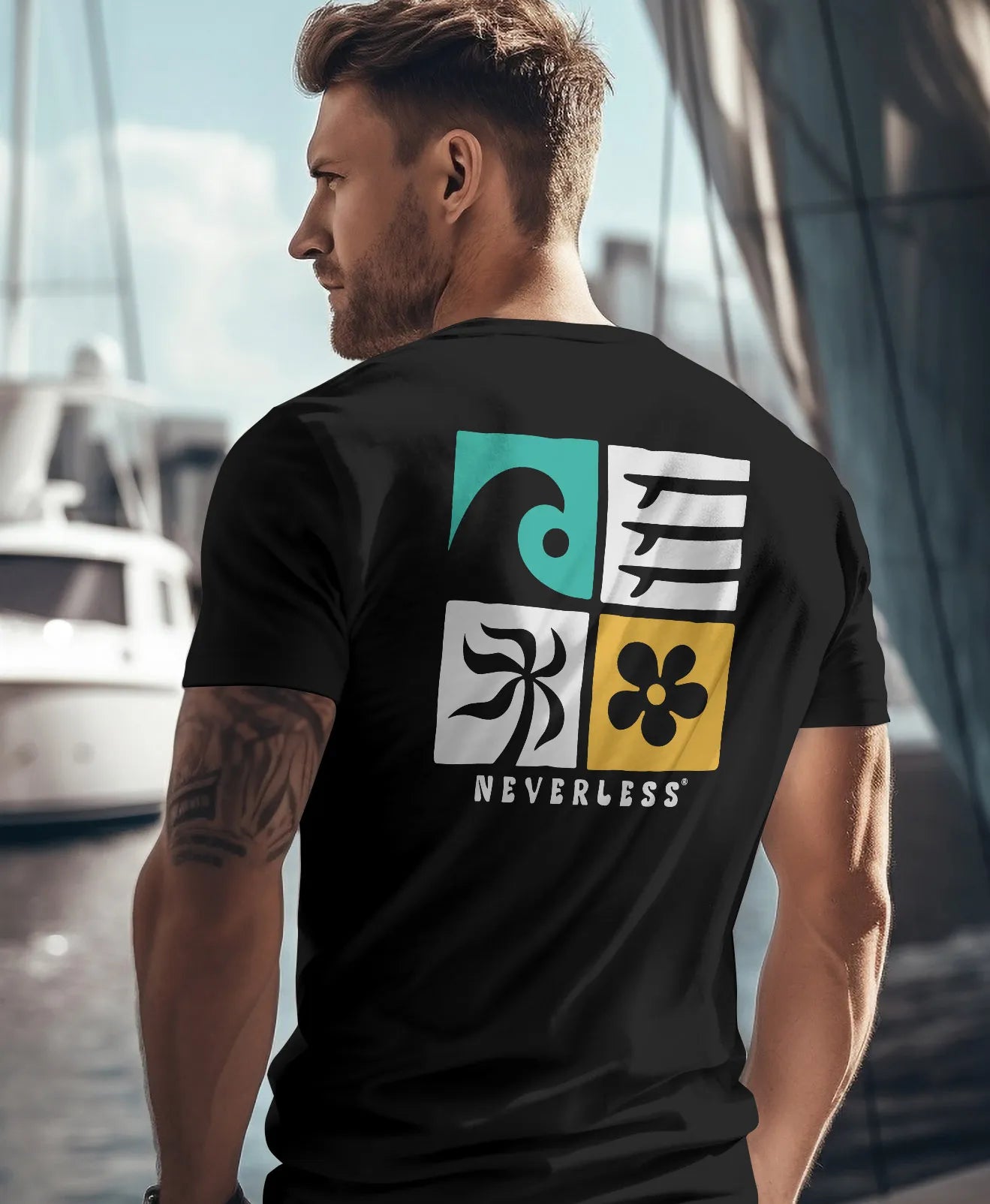 schwarz backprint