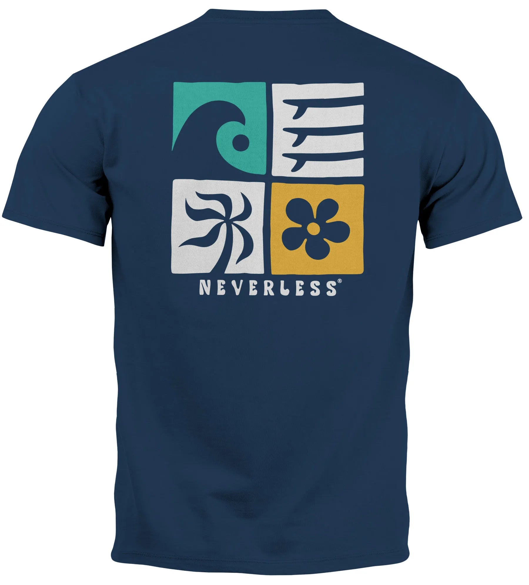 navy backprint