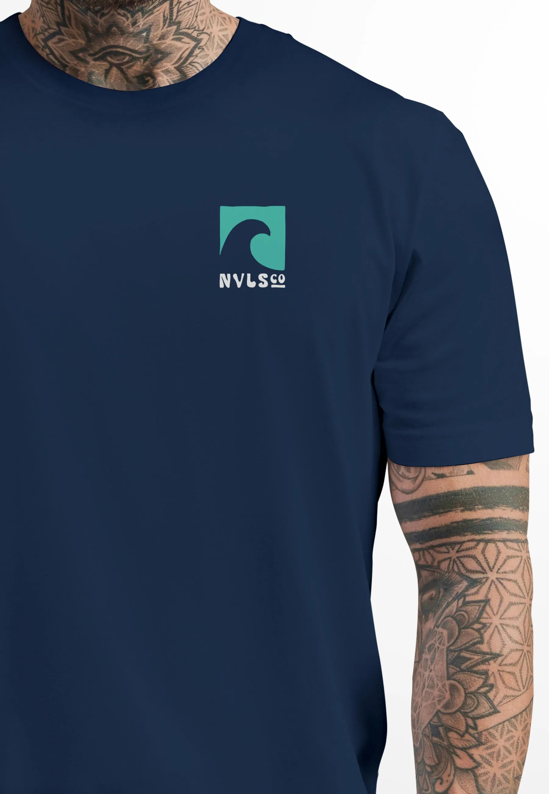 navy backprint