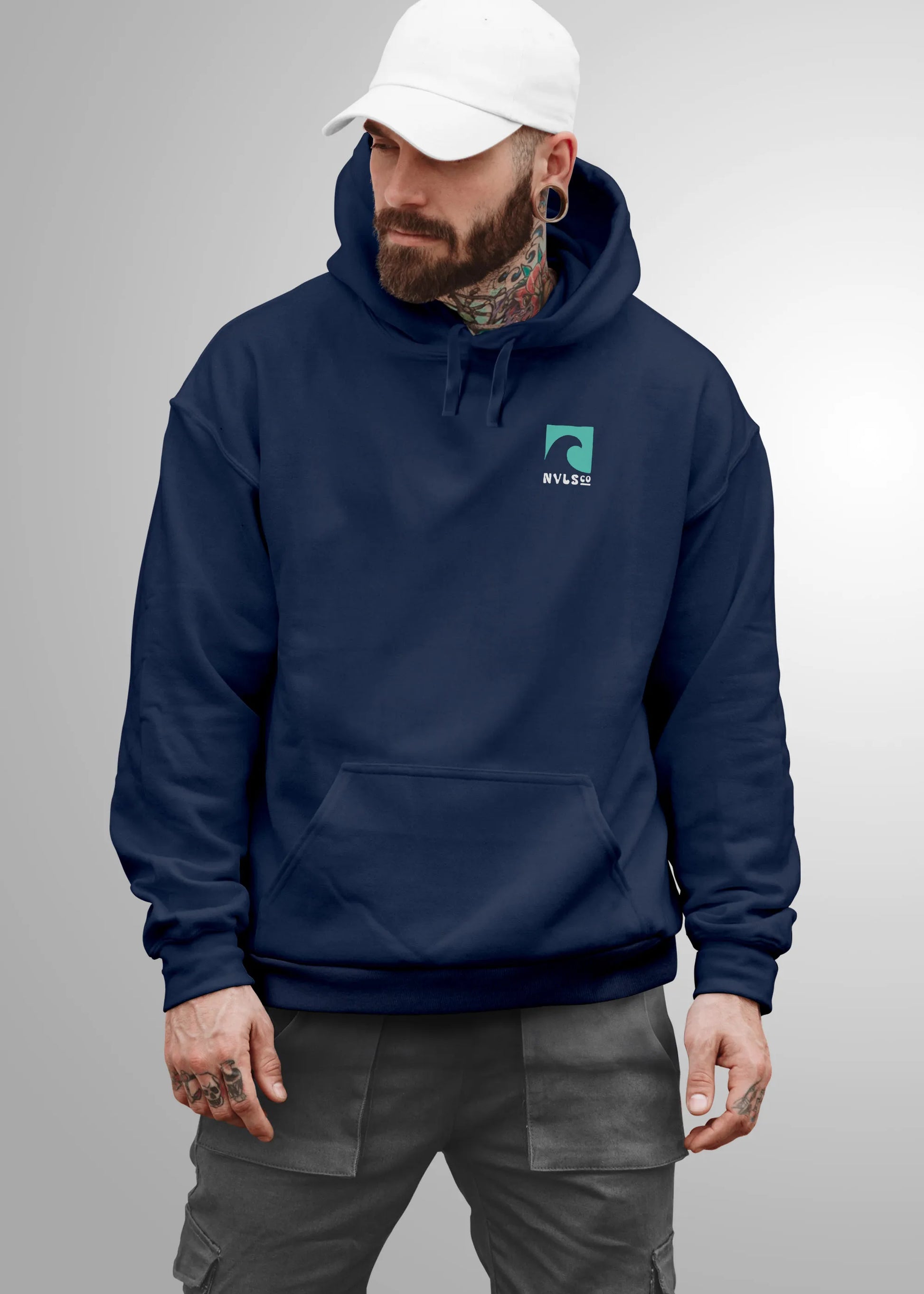 navy backprint