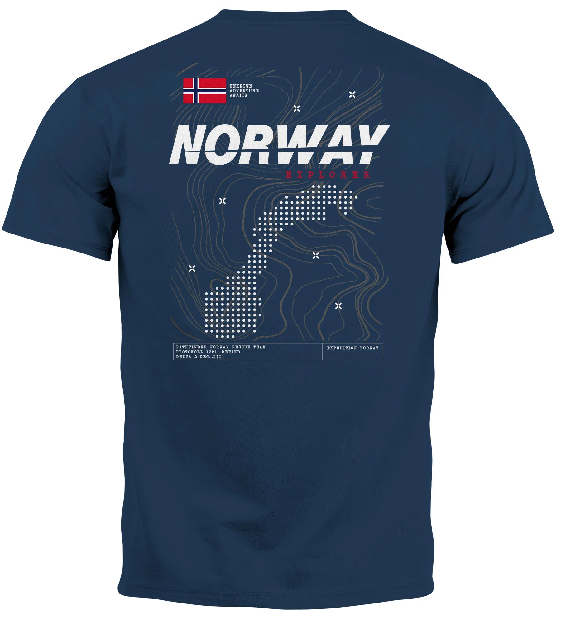 navy backprint