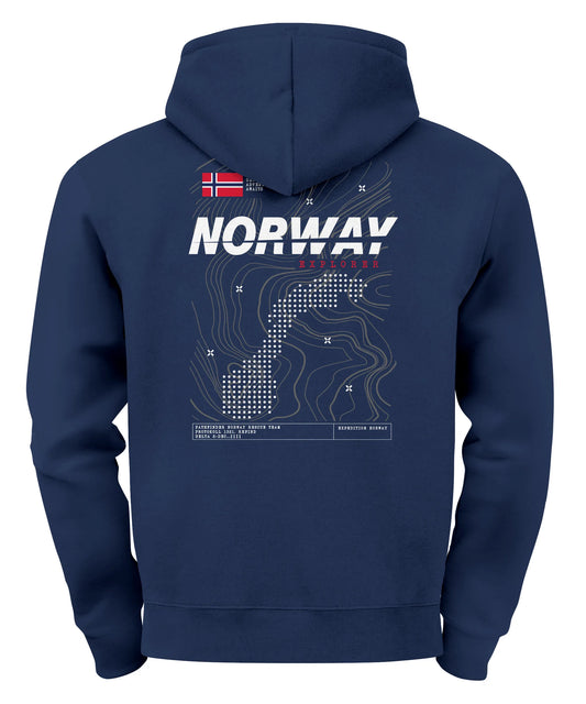 navy backprint