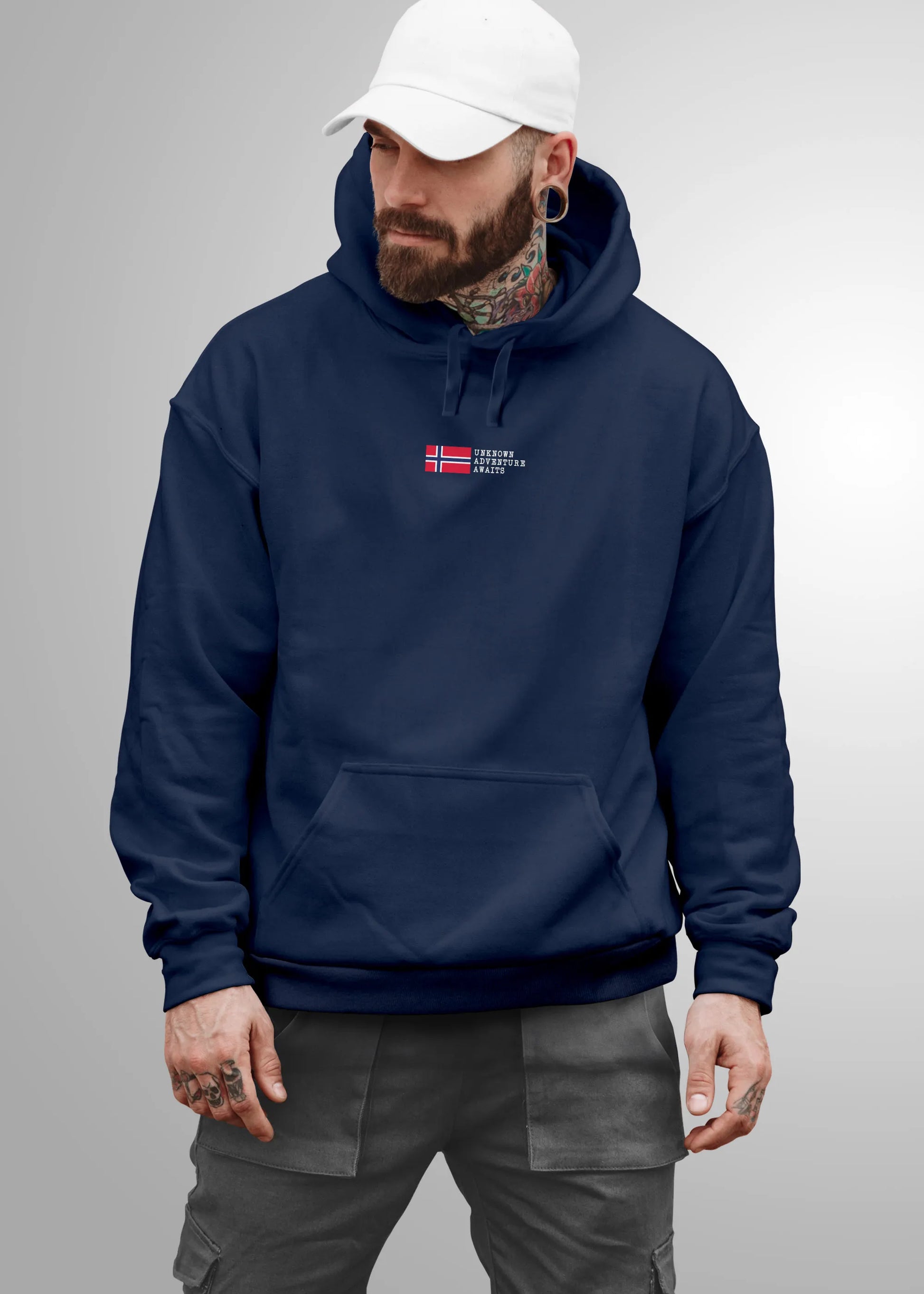 navy backprint
