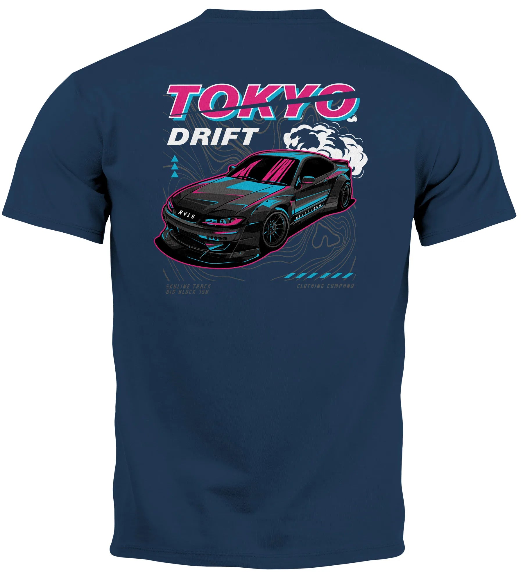 navy backprint