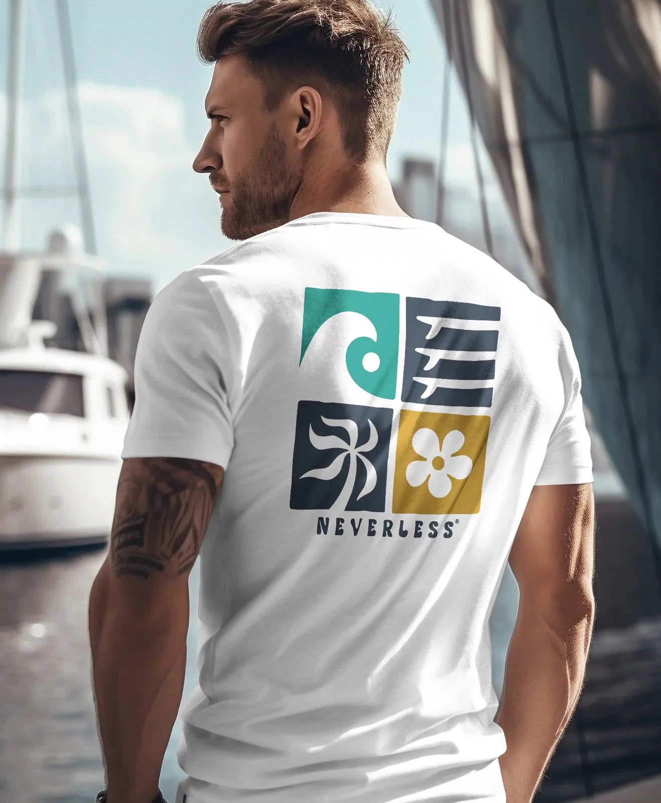 weiß backprint
