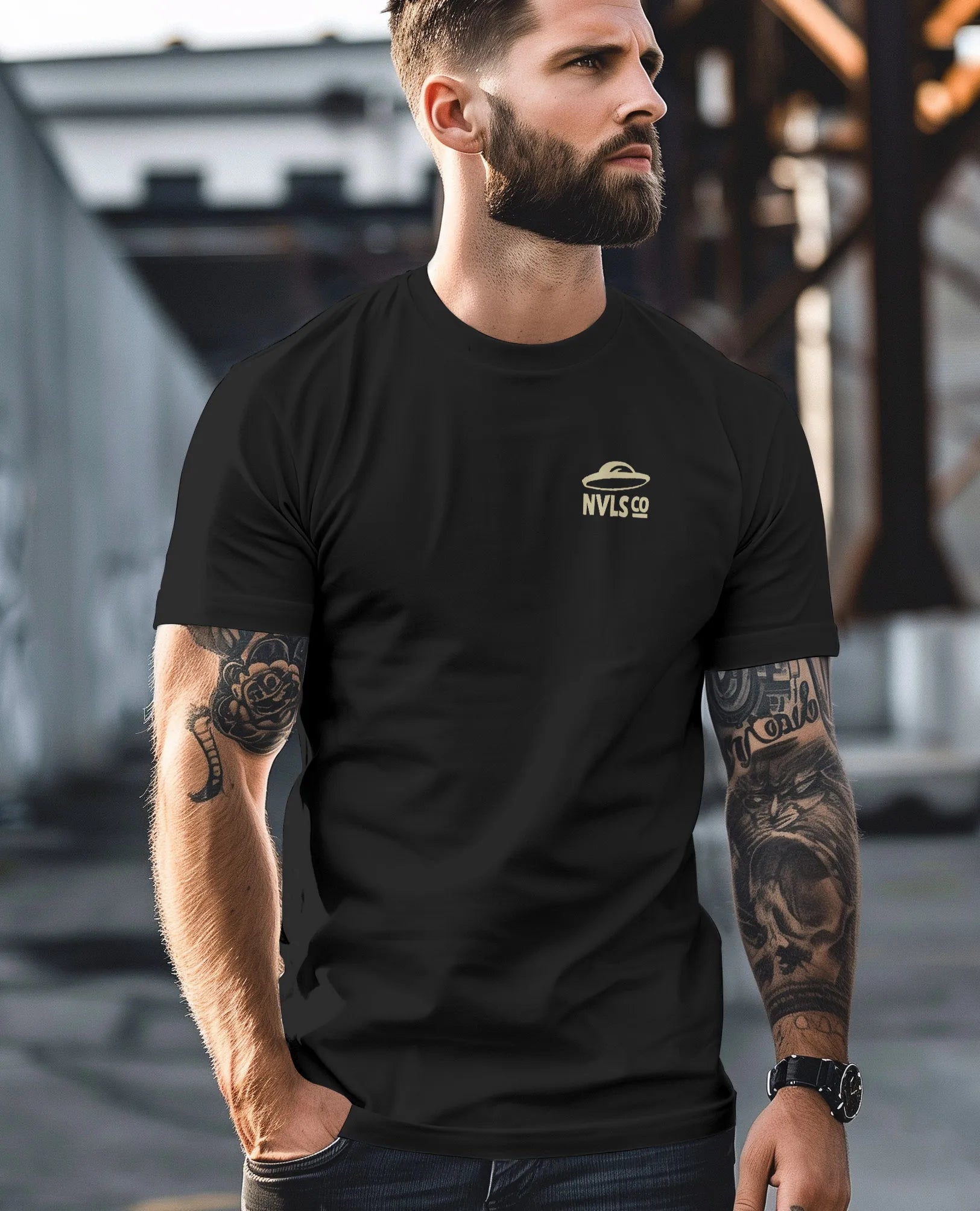 schwarz backprint