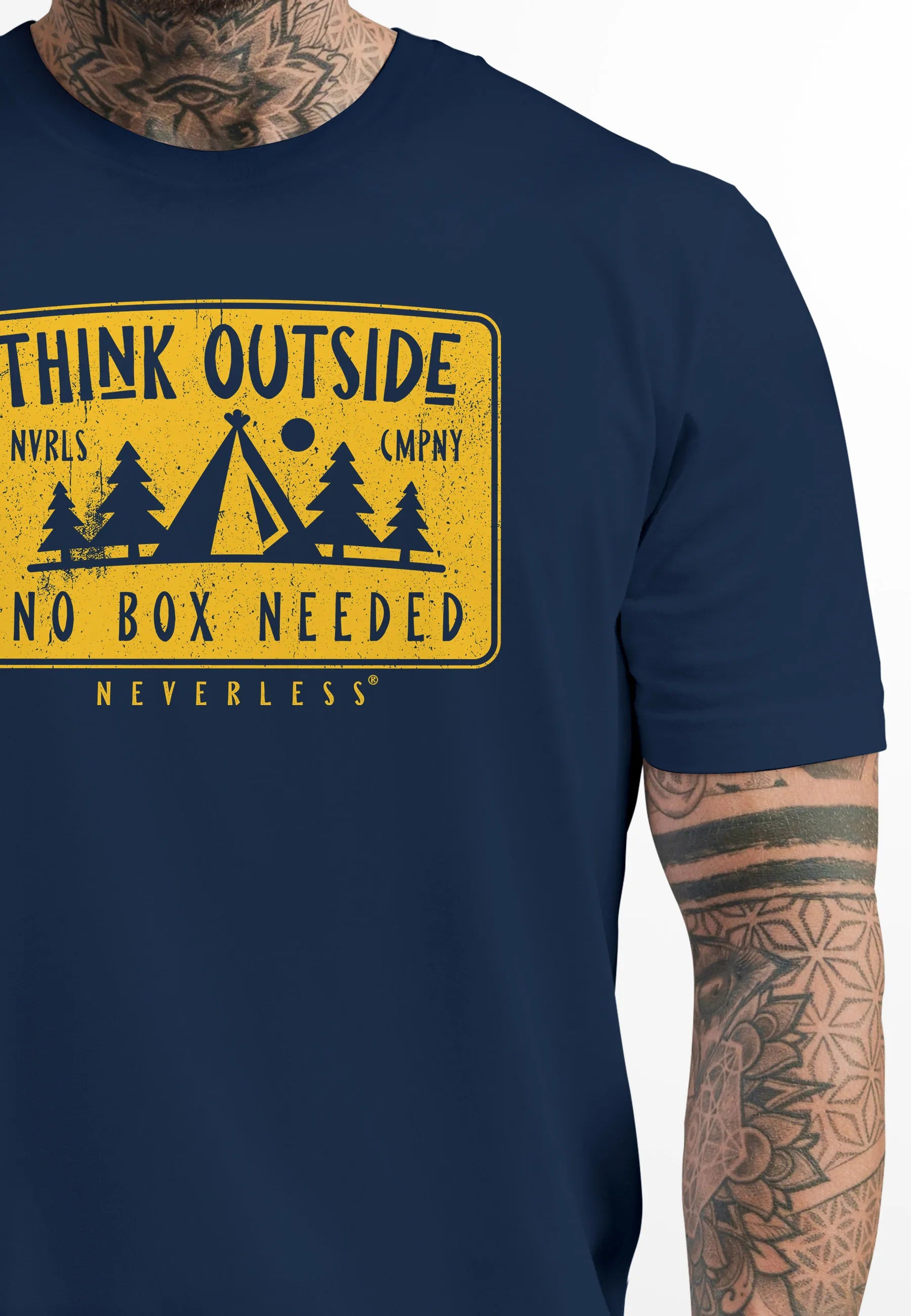 navy frontprint