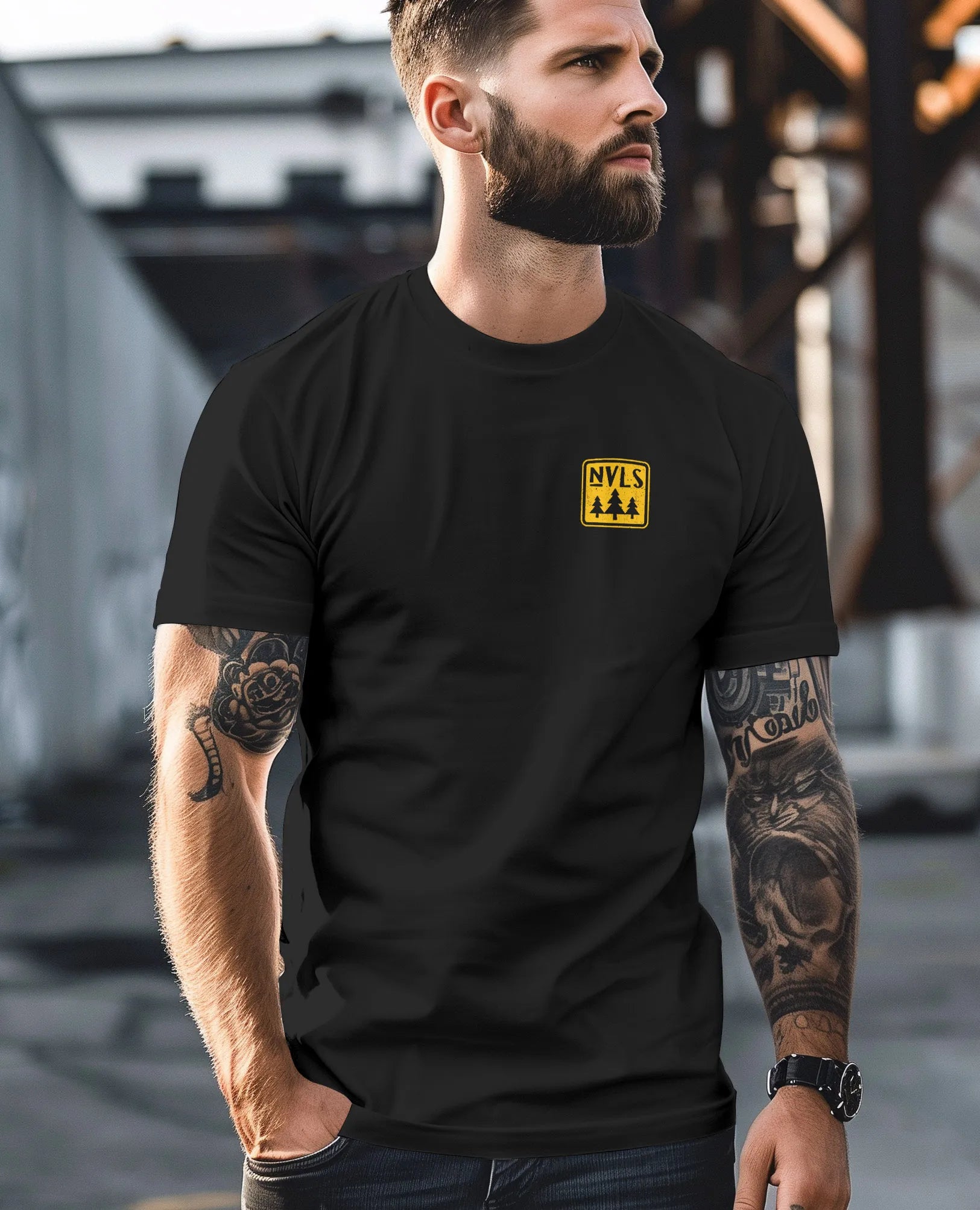 schwarz backprint