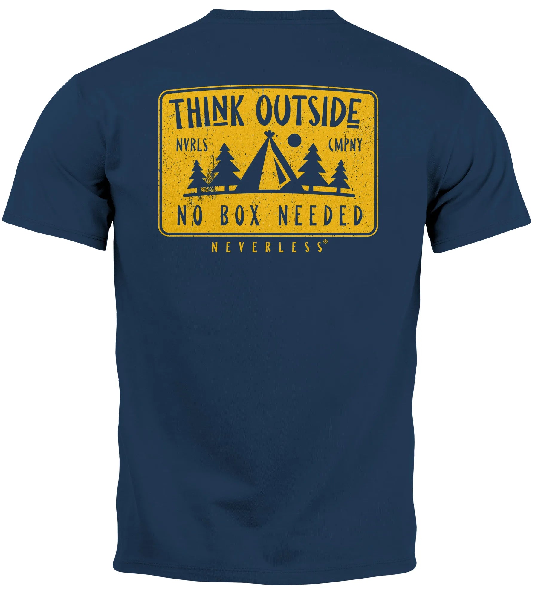 navy backprint