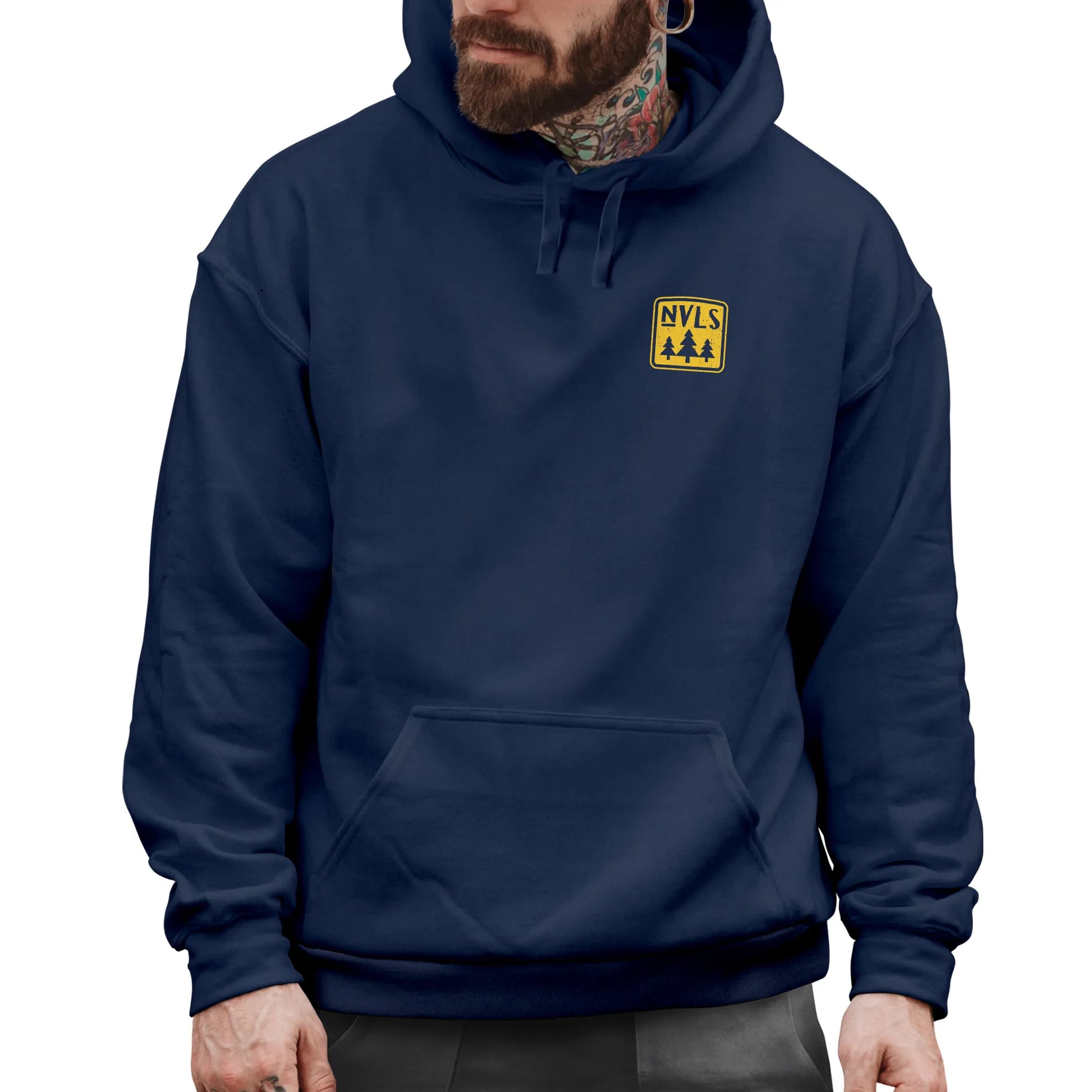 navy backprint