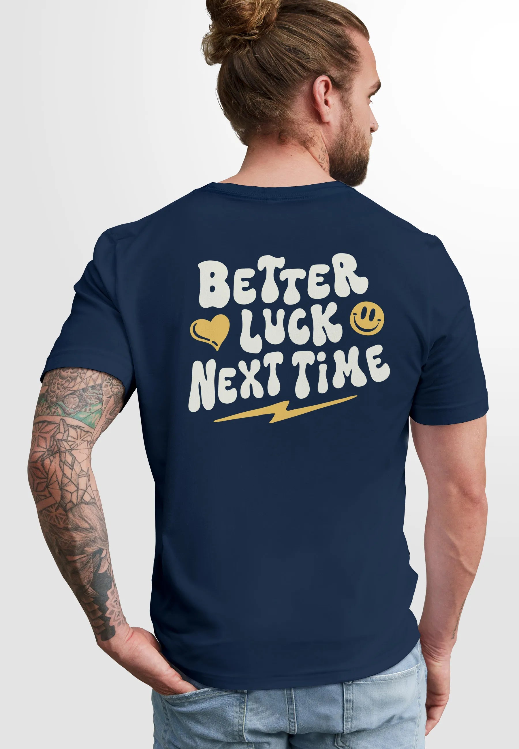 navy backprint