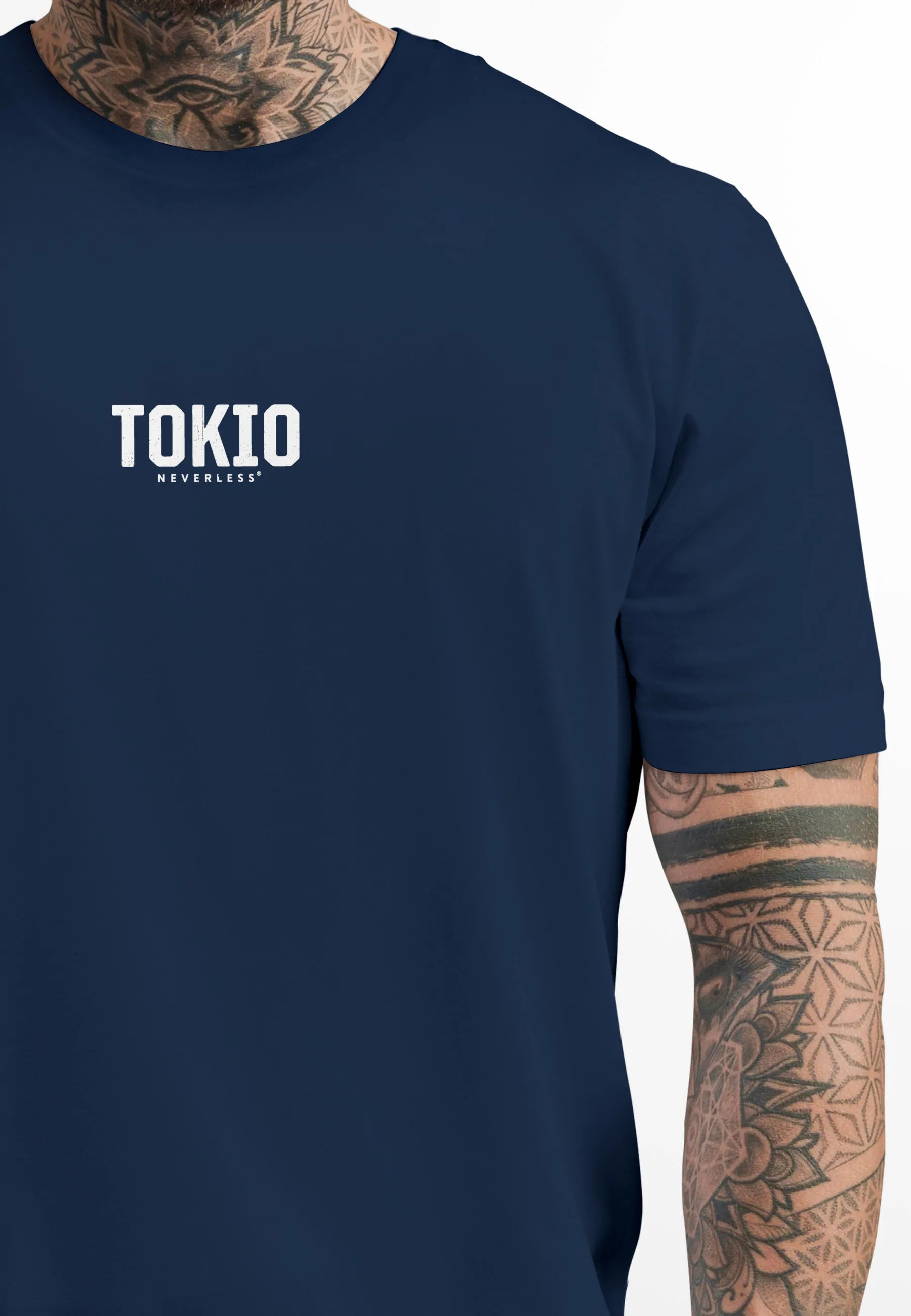 navy backprint