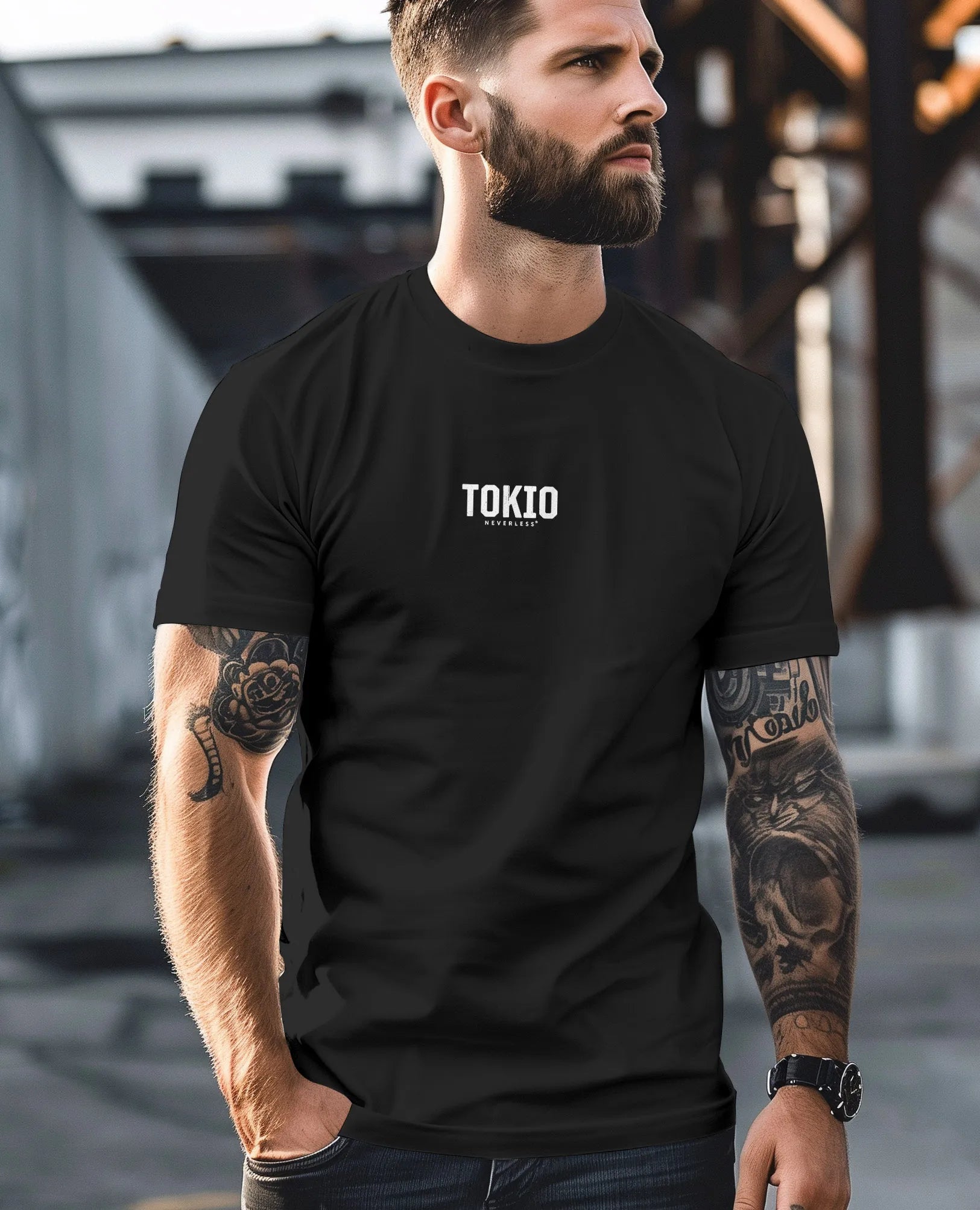 schwarz backprint