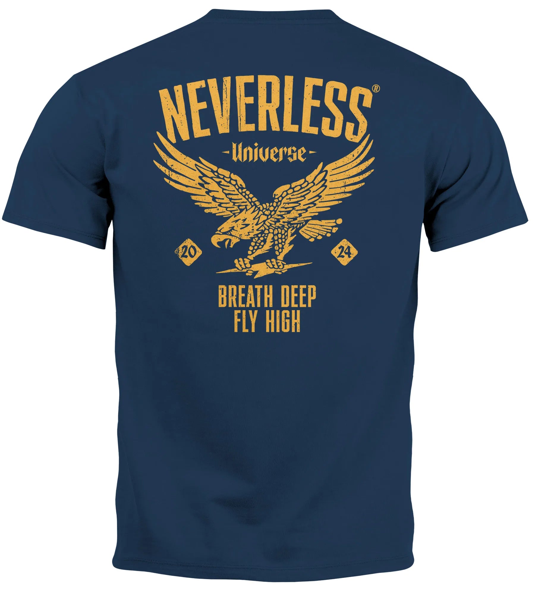 navy backprint