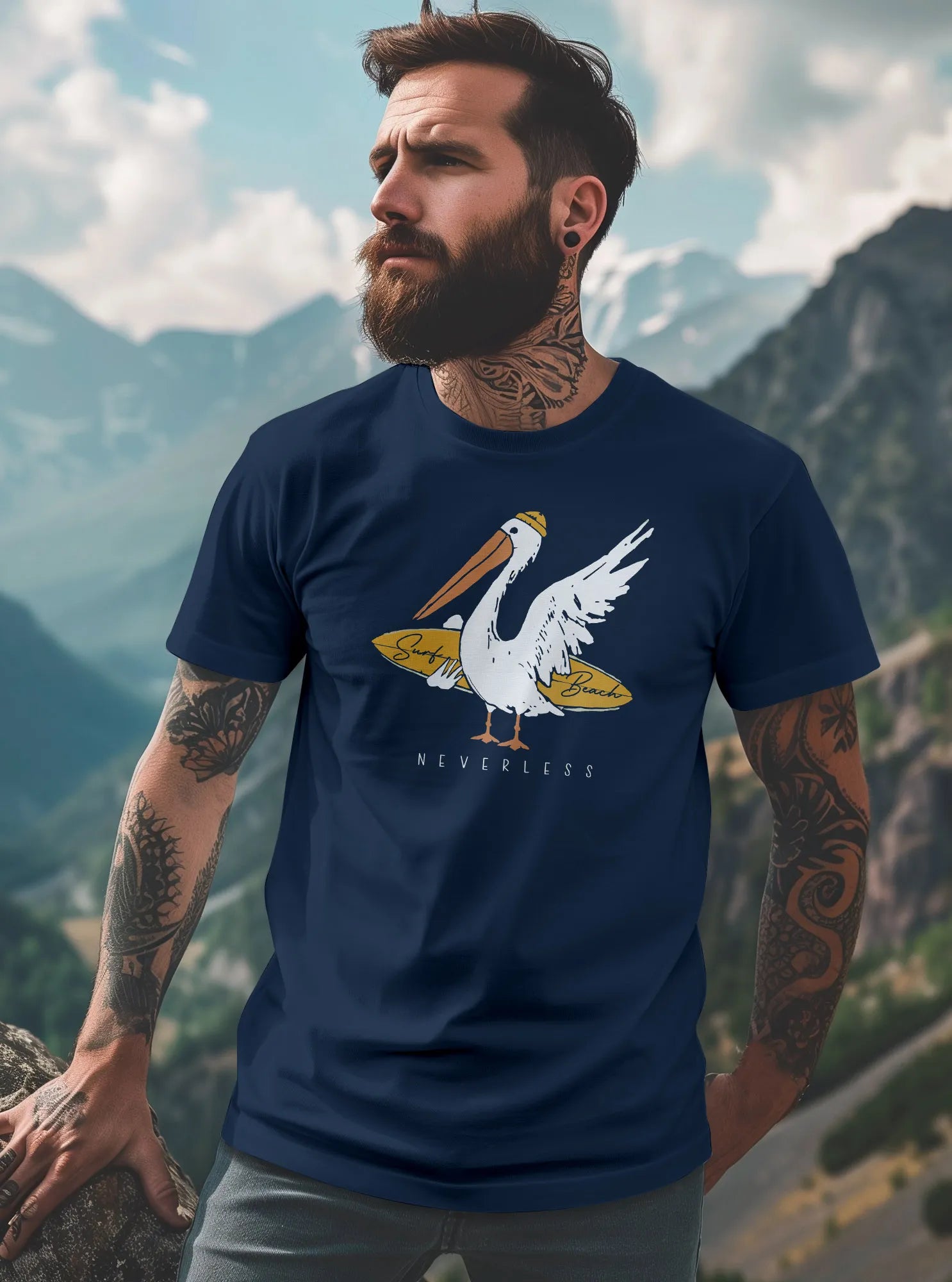 navy frontprint