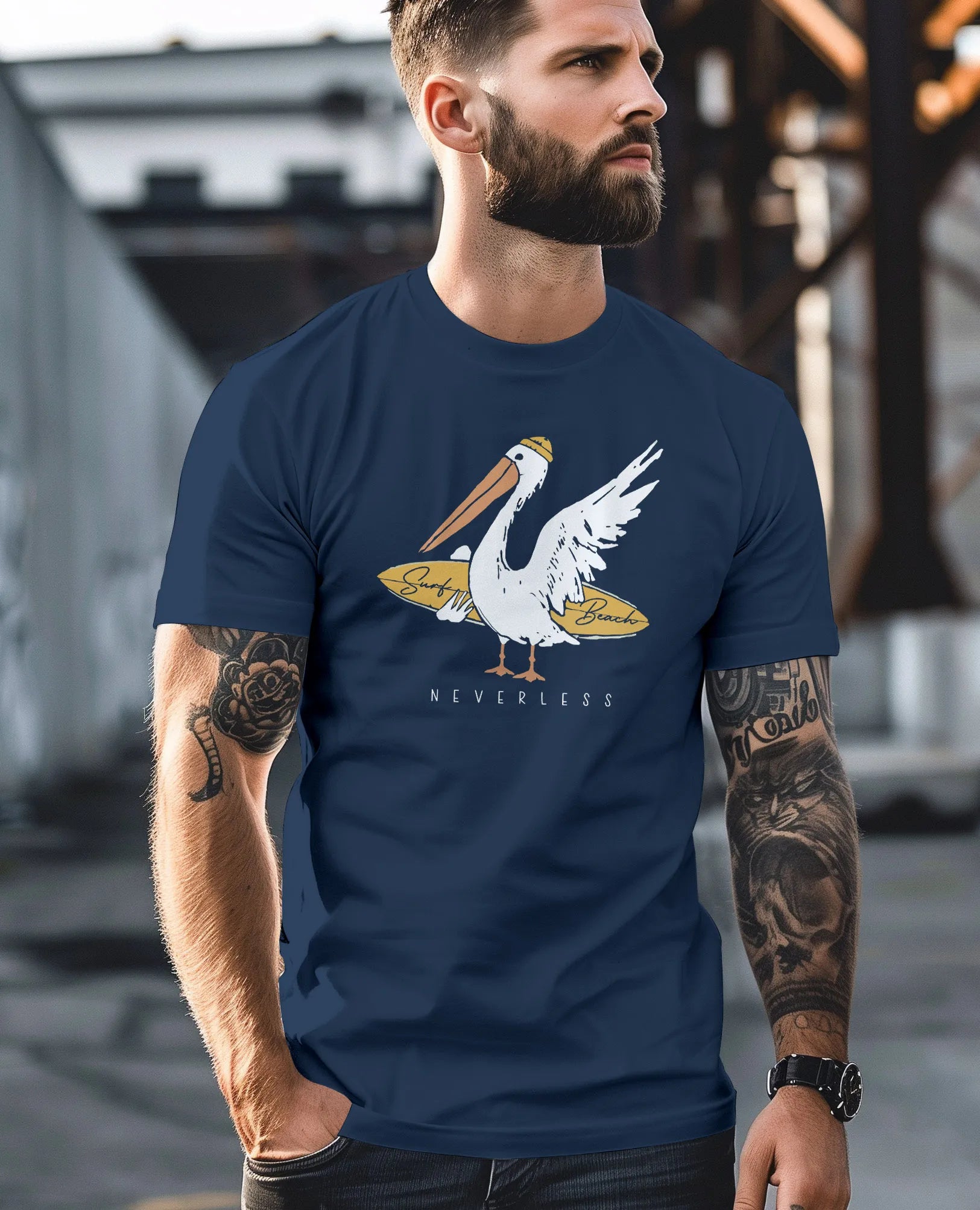 navy frontprint