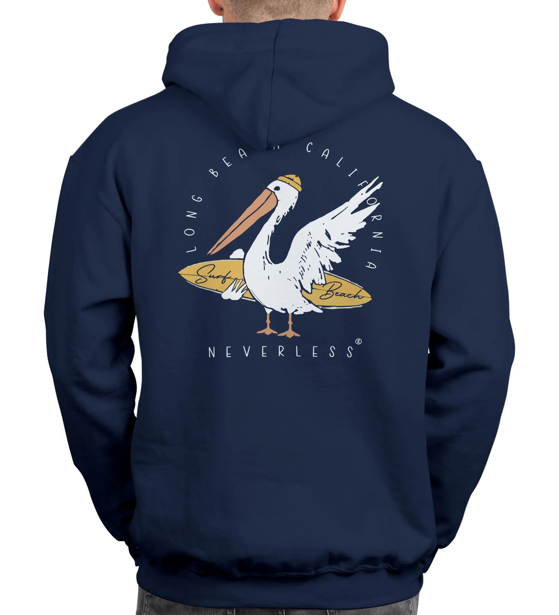 navy backprint