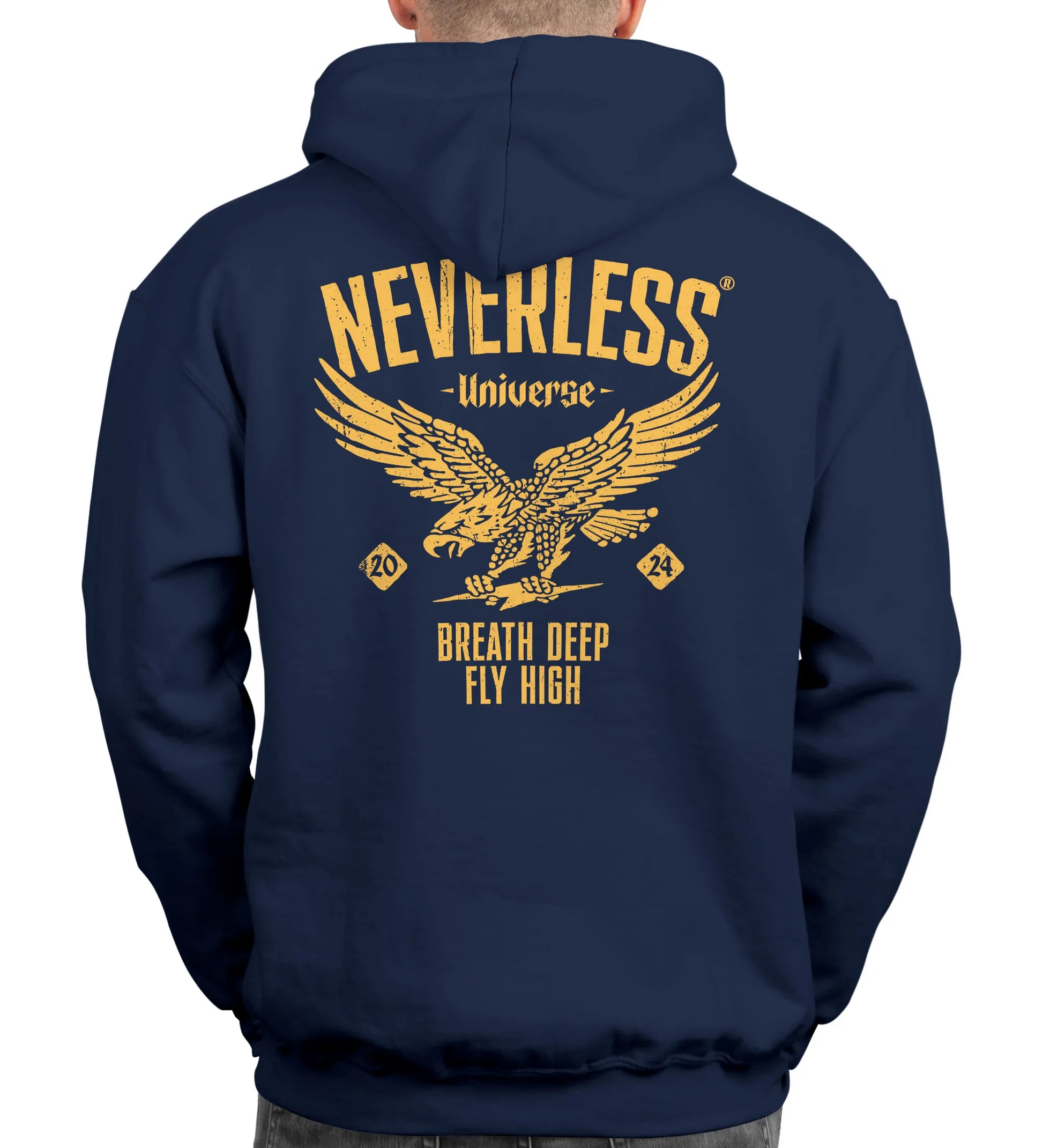 navy backprint
