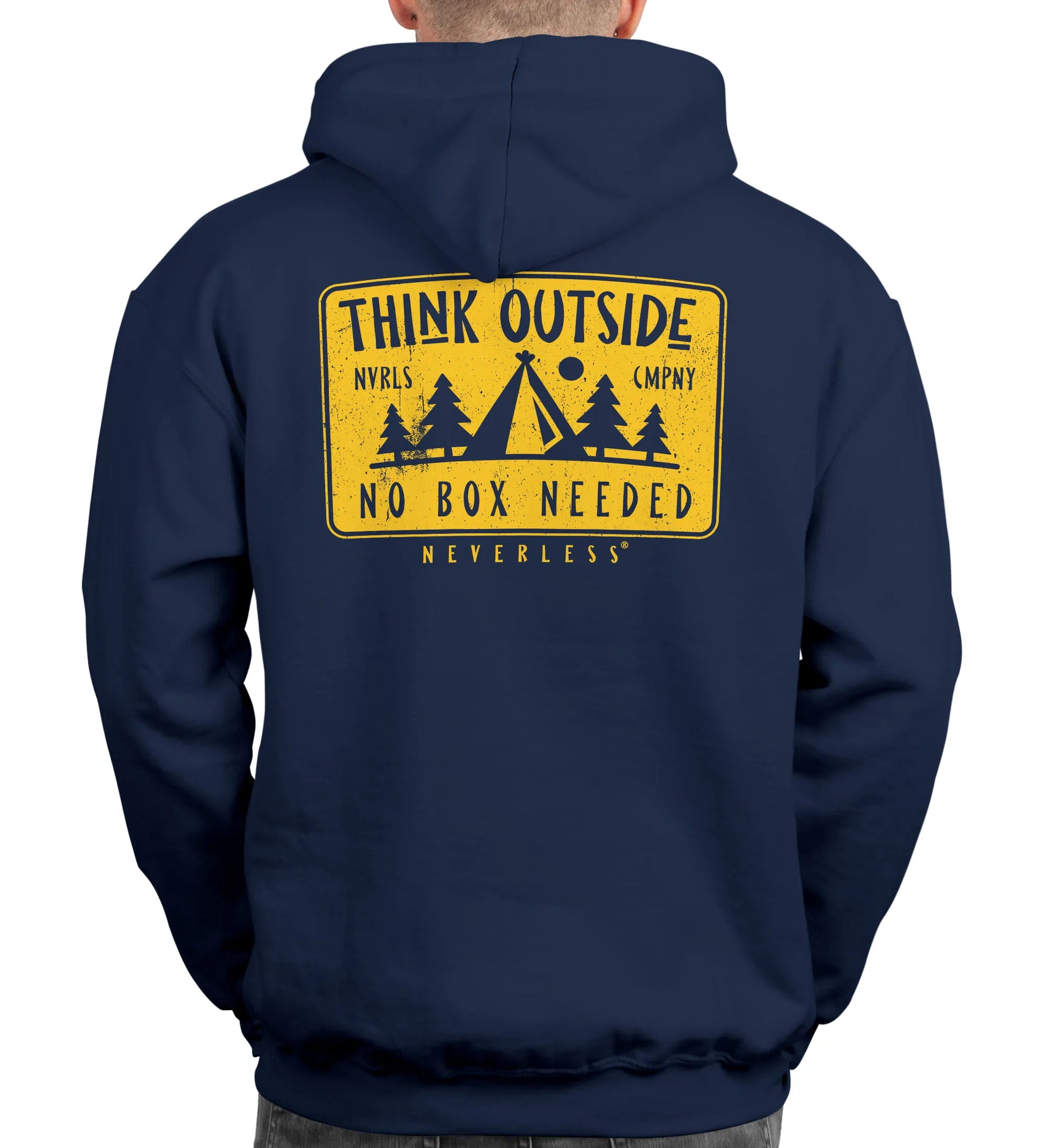 navy backprint