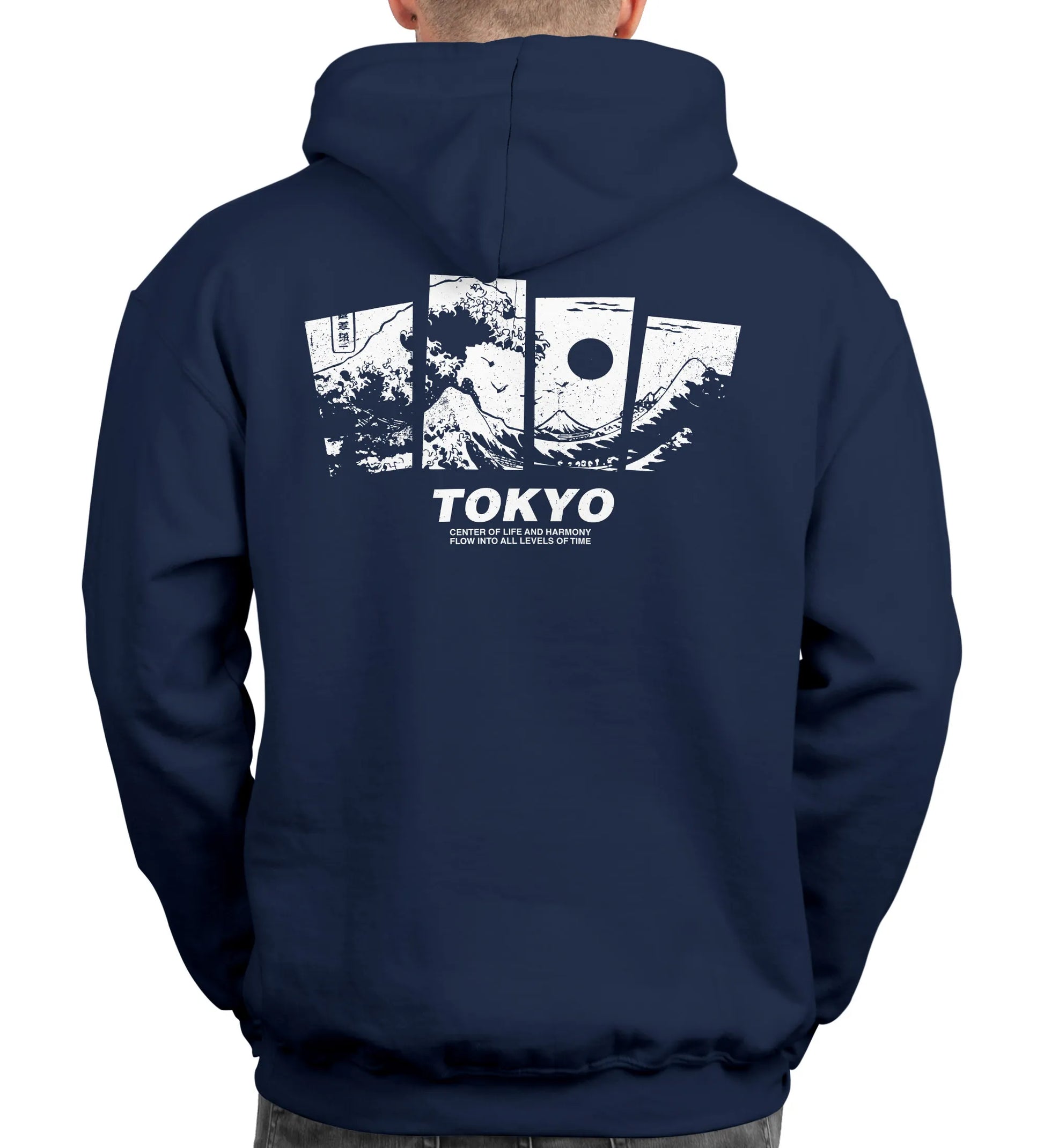 navy backprint