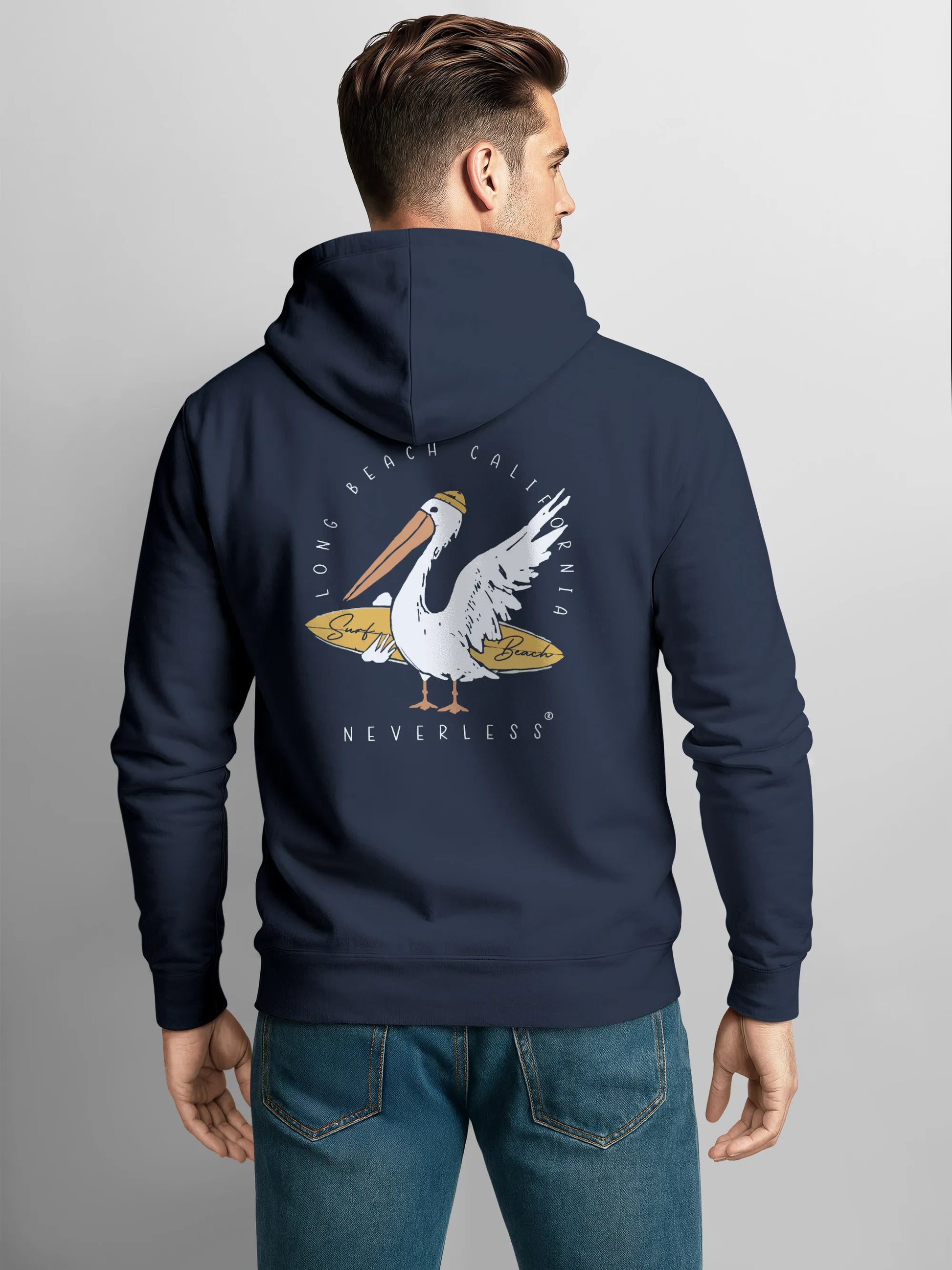 navy backprint