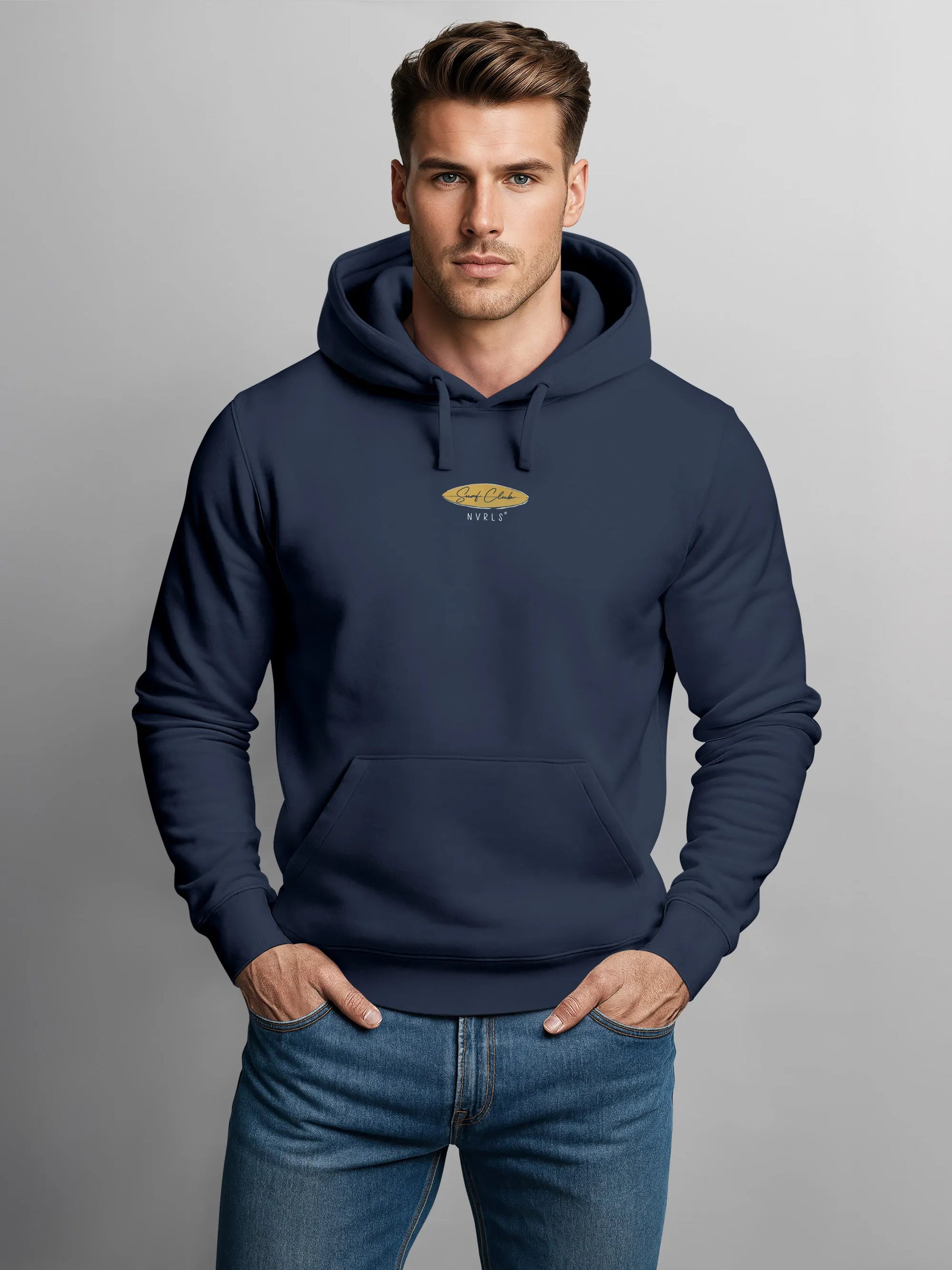 navy backprint