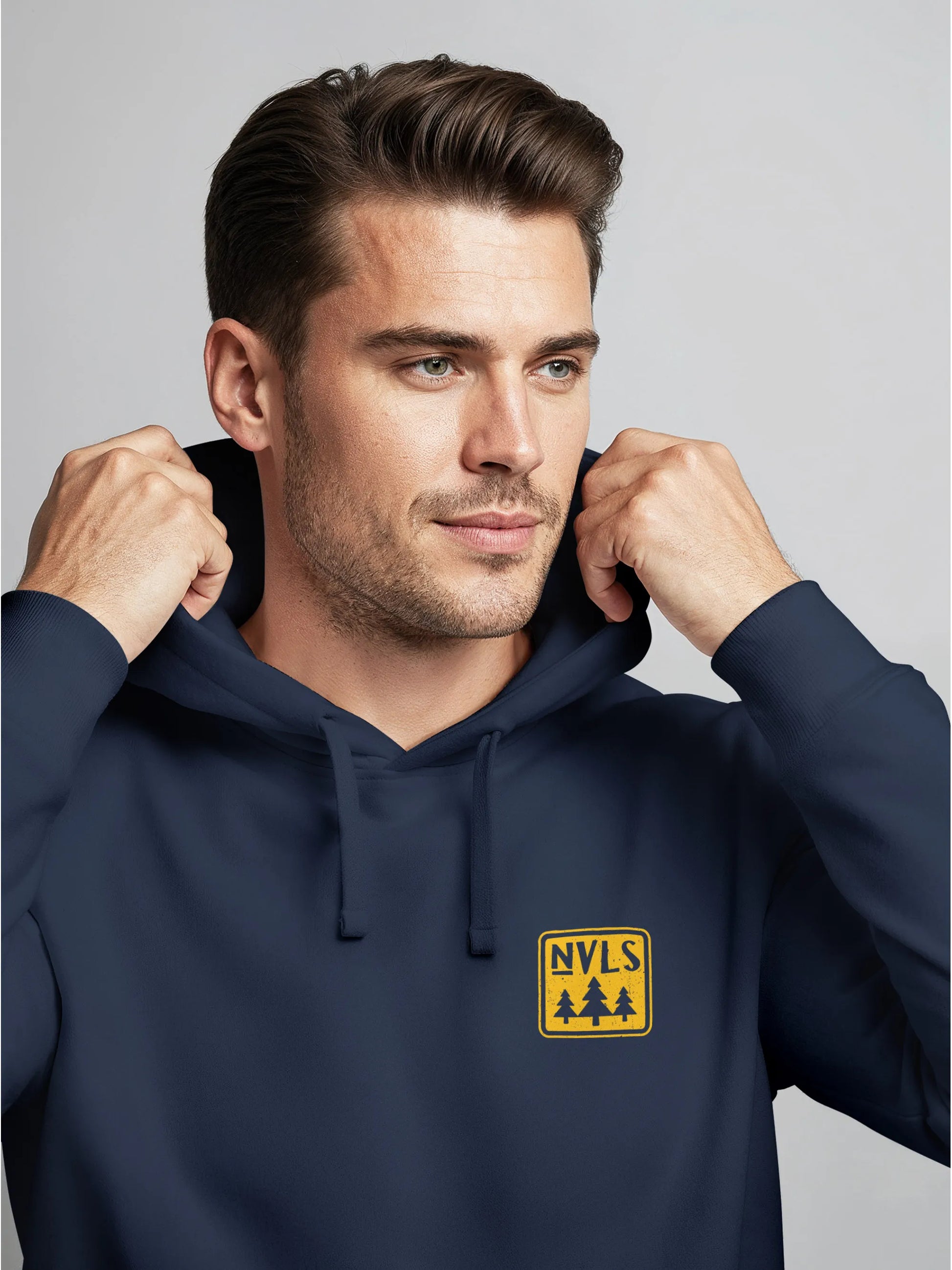 navy backprint