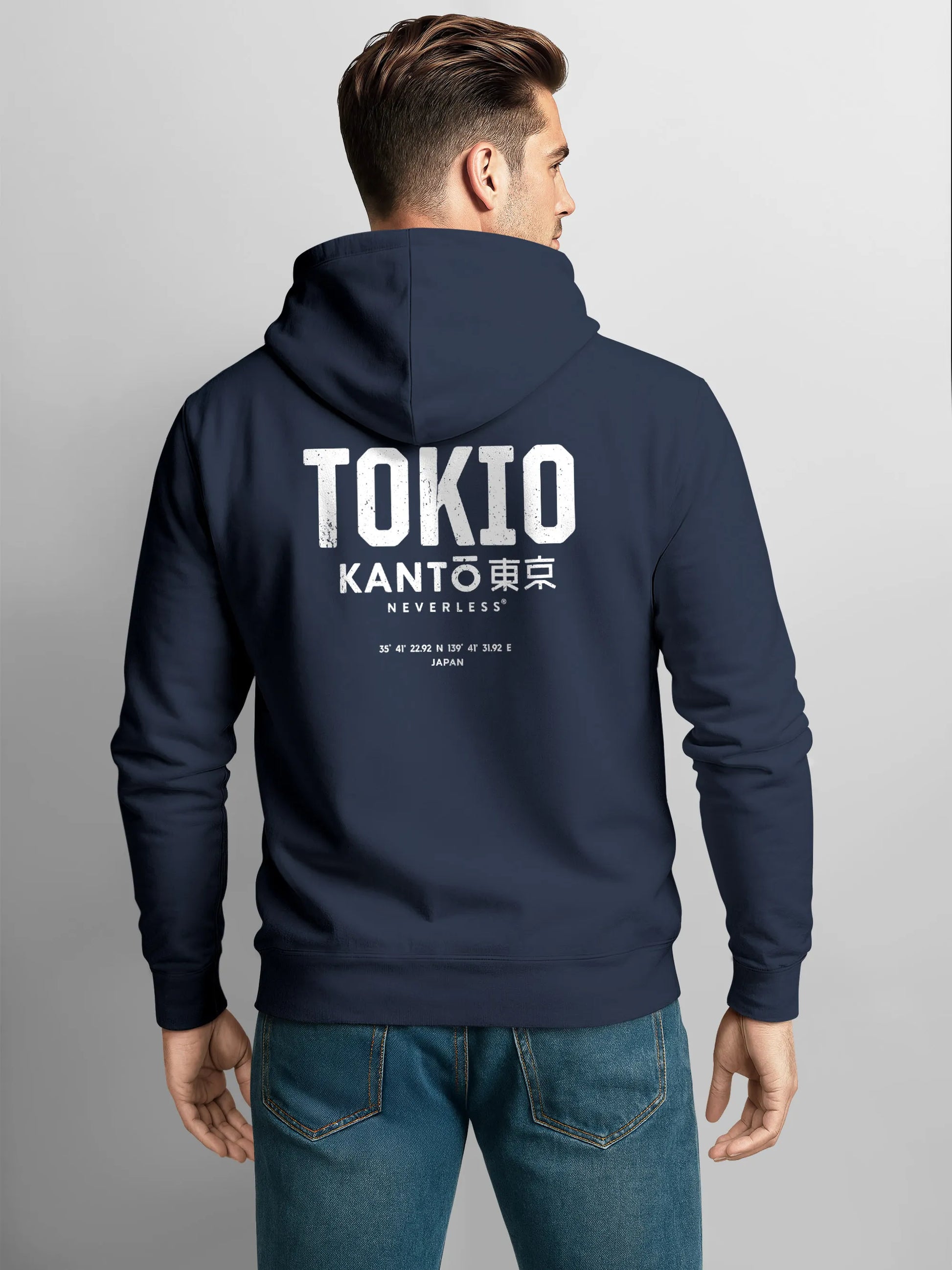 navy backprint