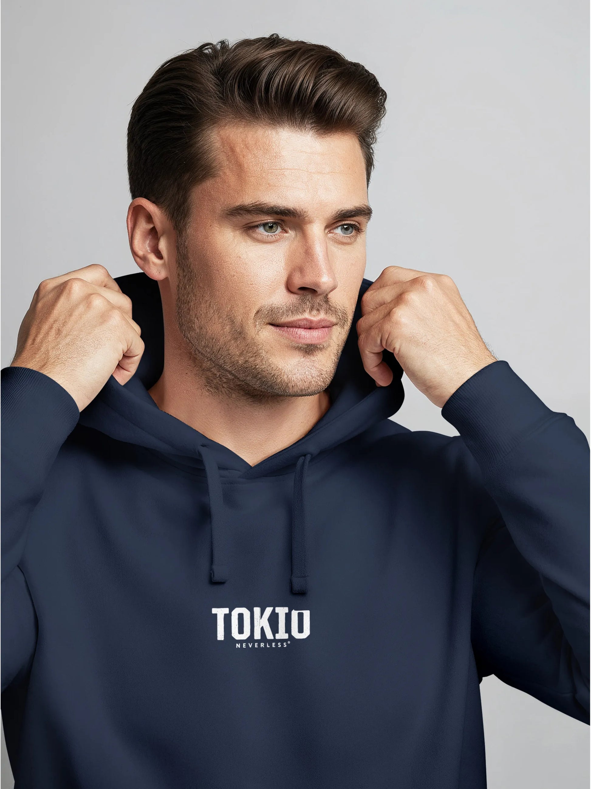 navy backprint